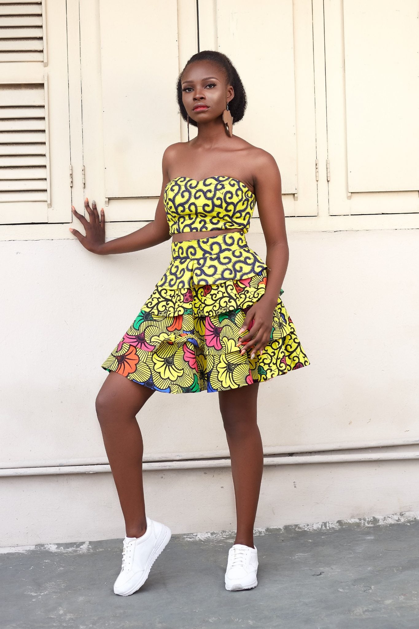 LULU African Print Ankara Short Skirt