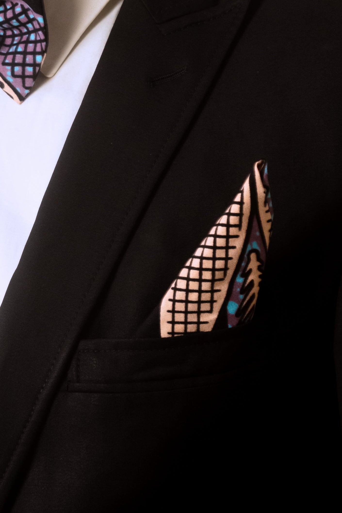 MBALI – Ankara African Print Mens Pocket Square