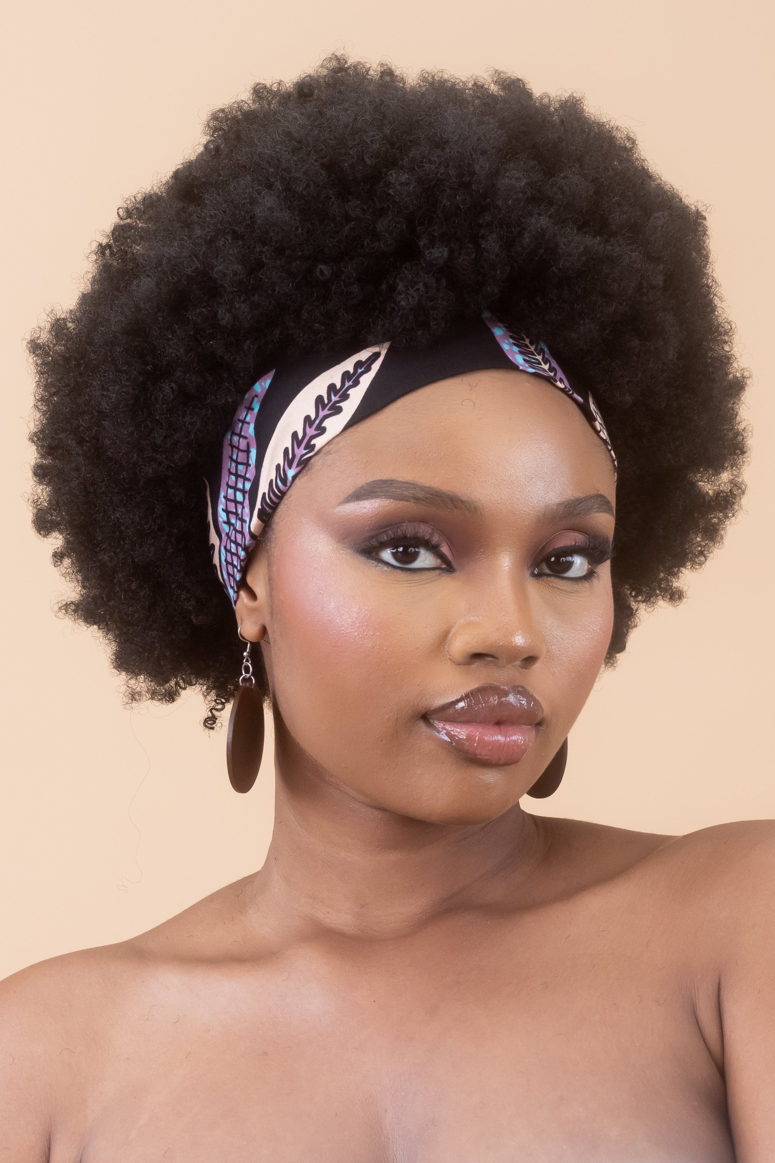 MBALI – Ankara African Print Plain Headband