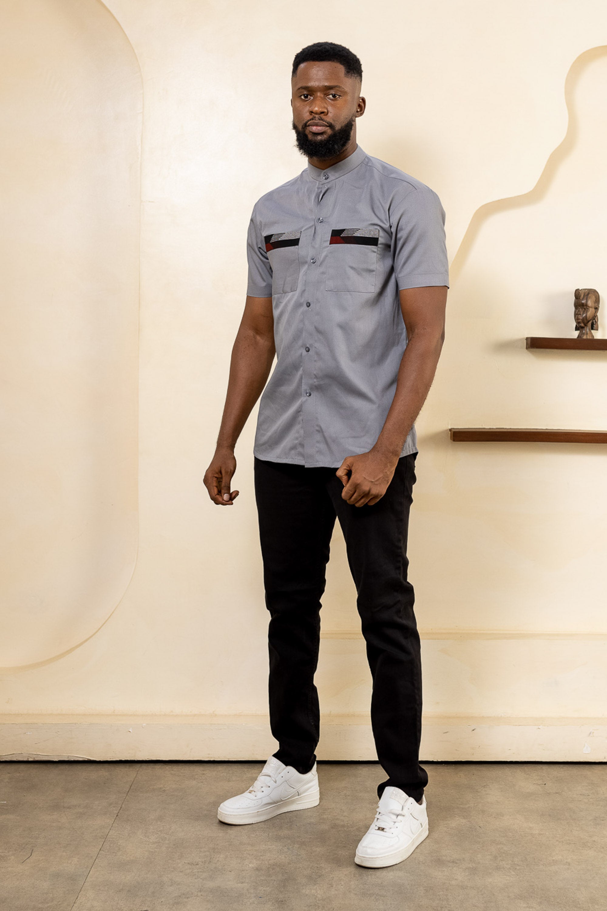 MOYA ASH Ankara Shirt - Men