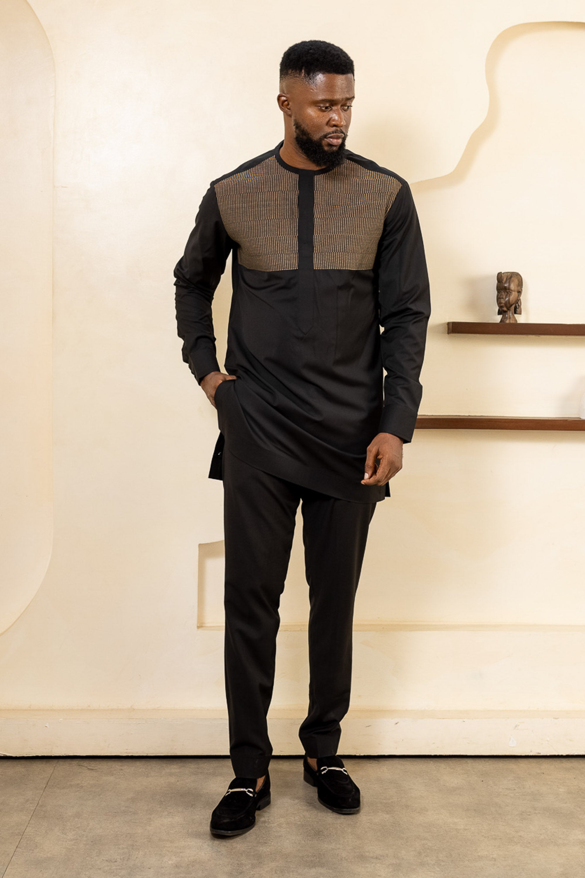 OGISO Mens Aso Oke Suit - Men