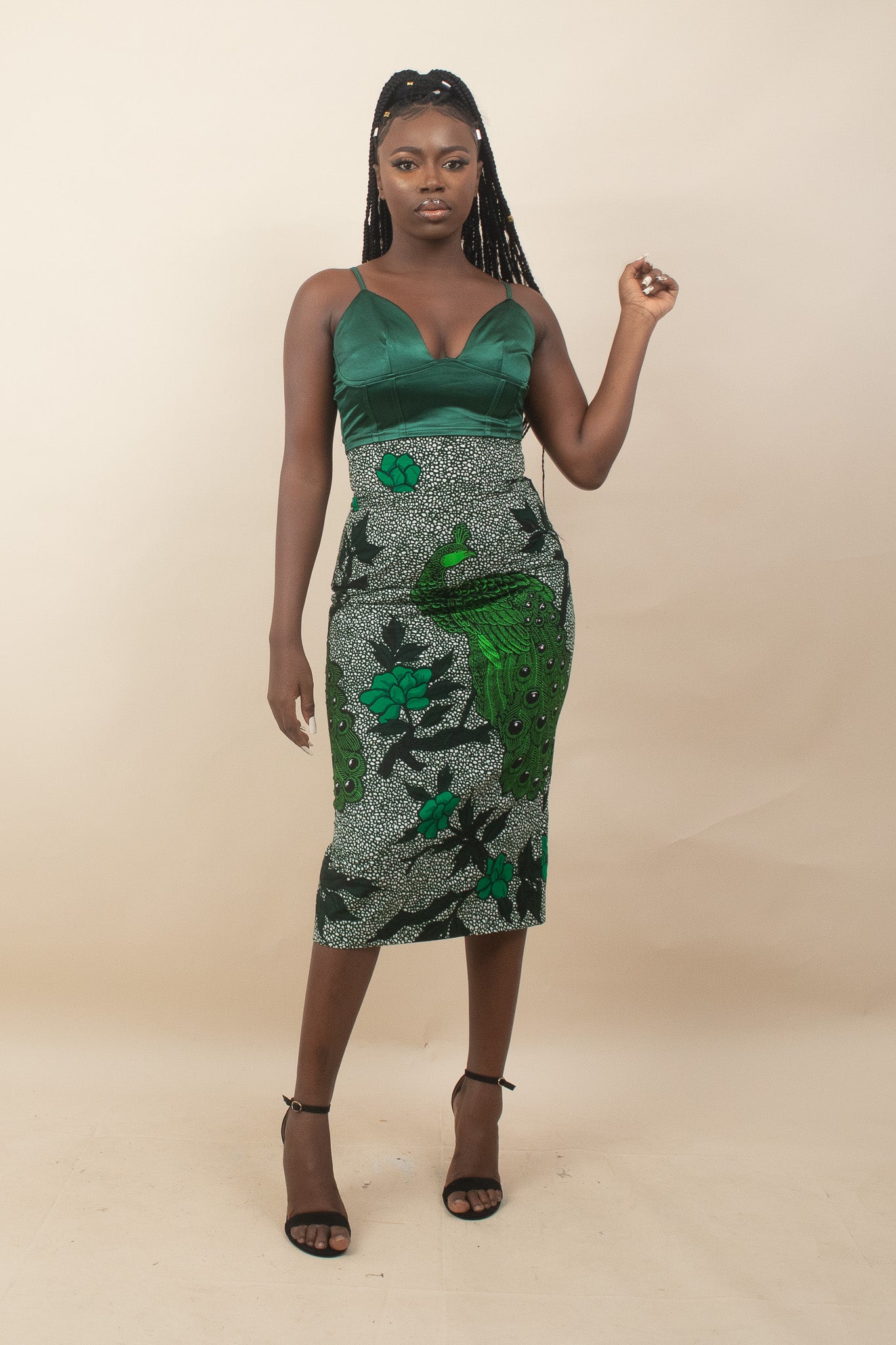 OLOHI African Print Ankara Pencil Skirt