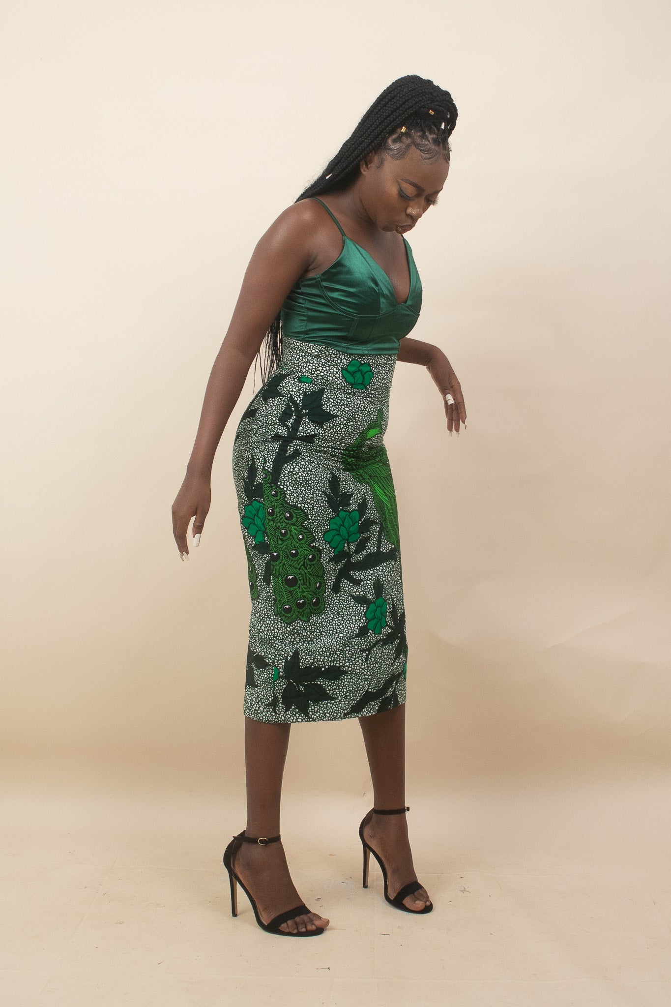 OLOHI African Print Ankara Pencil Skirt