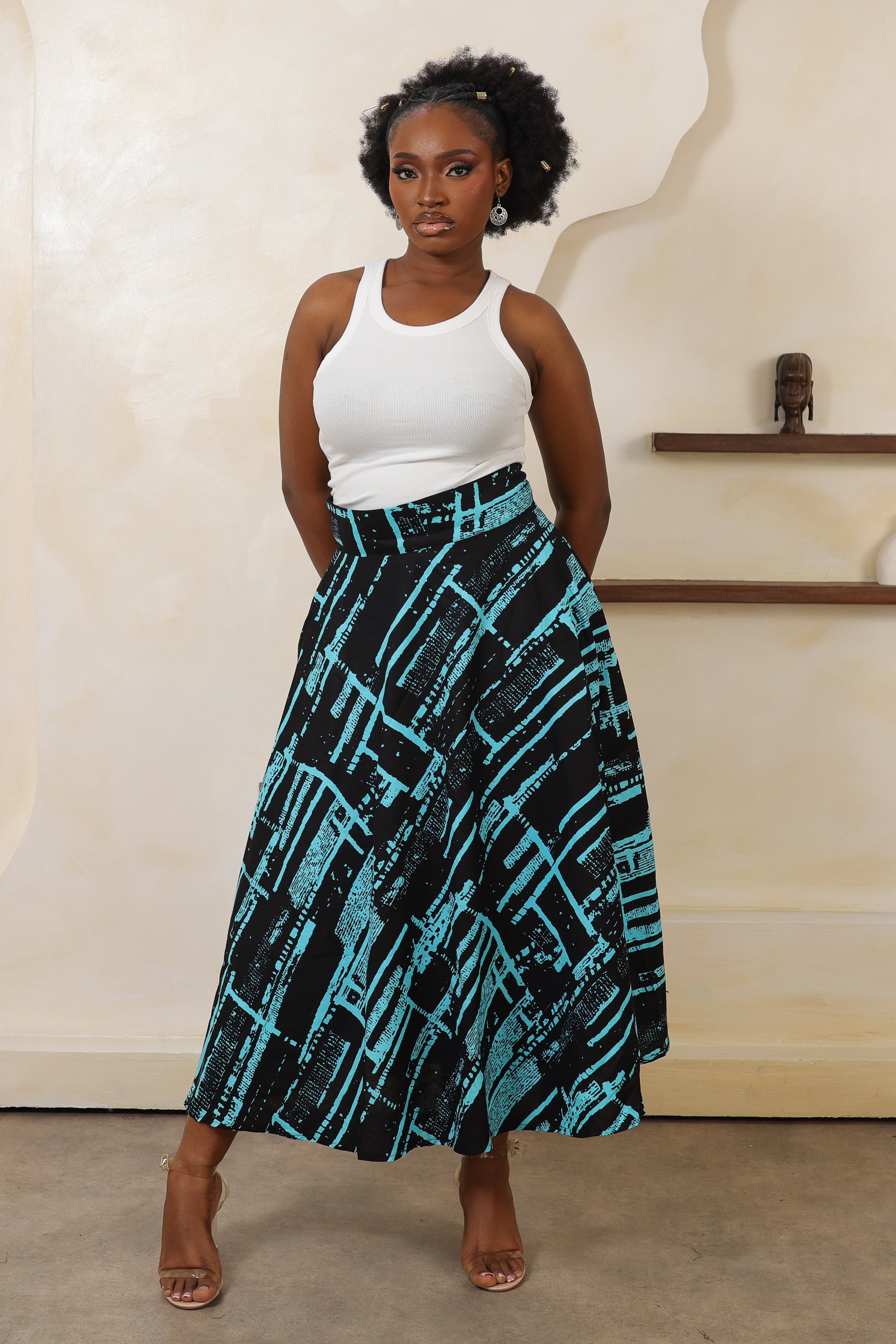 TOLA Flared Midi Skirt - Women