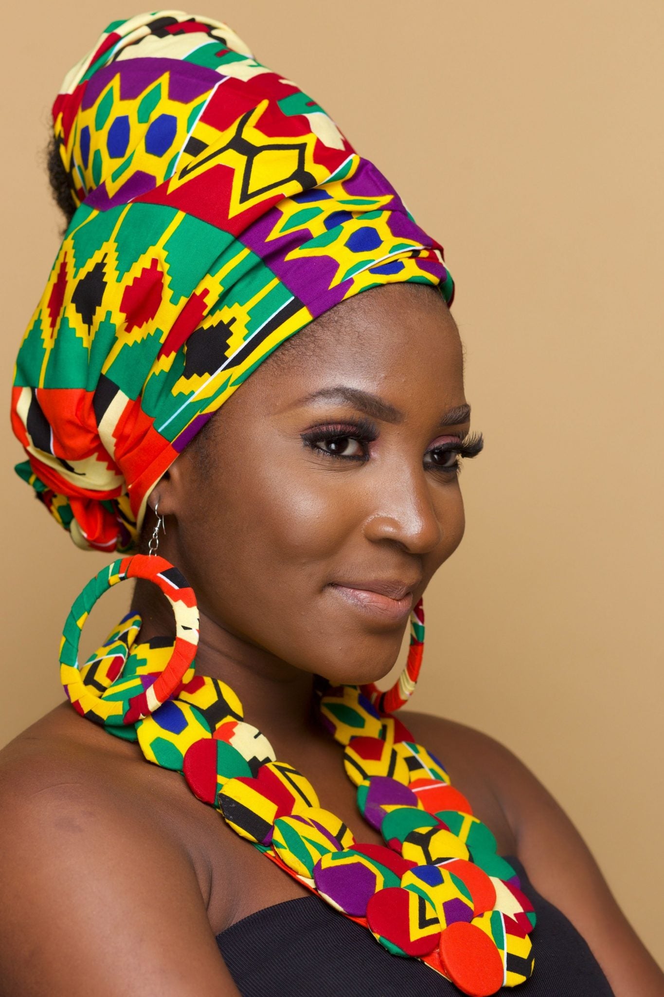 OVIEYA Ankara Head Wrap — African print head wrap by Naborhi