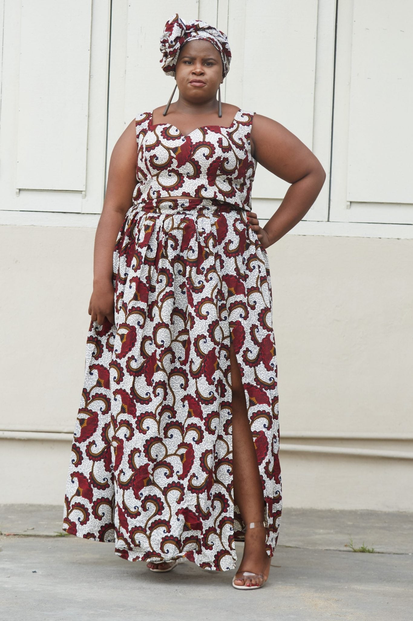 DAKARAI African Print Ankara Crop Top