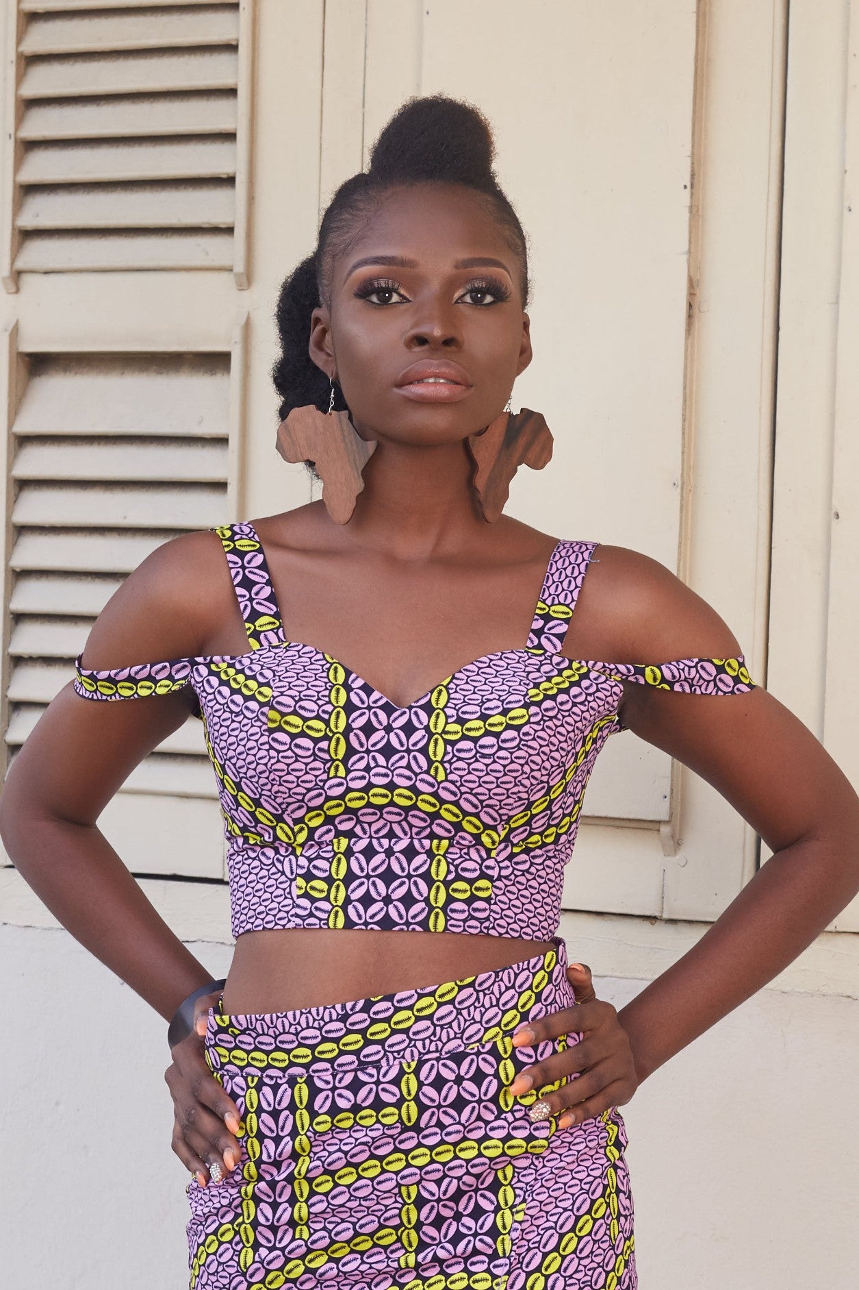 RACHELLE African Print Ankara Crop Top