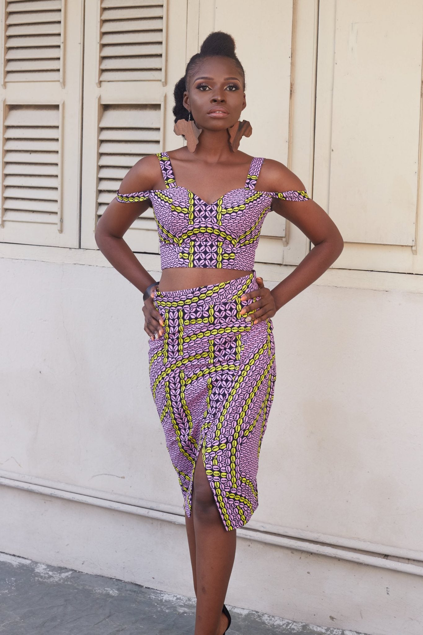 RACHELLE African Print Ankara Wrap Skirt
