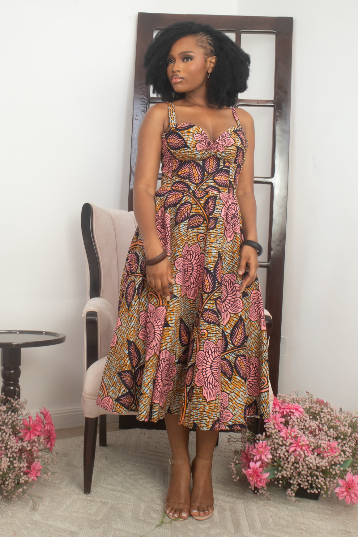 Sade- Flared Midi Dress