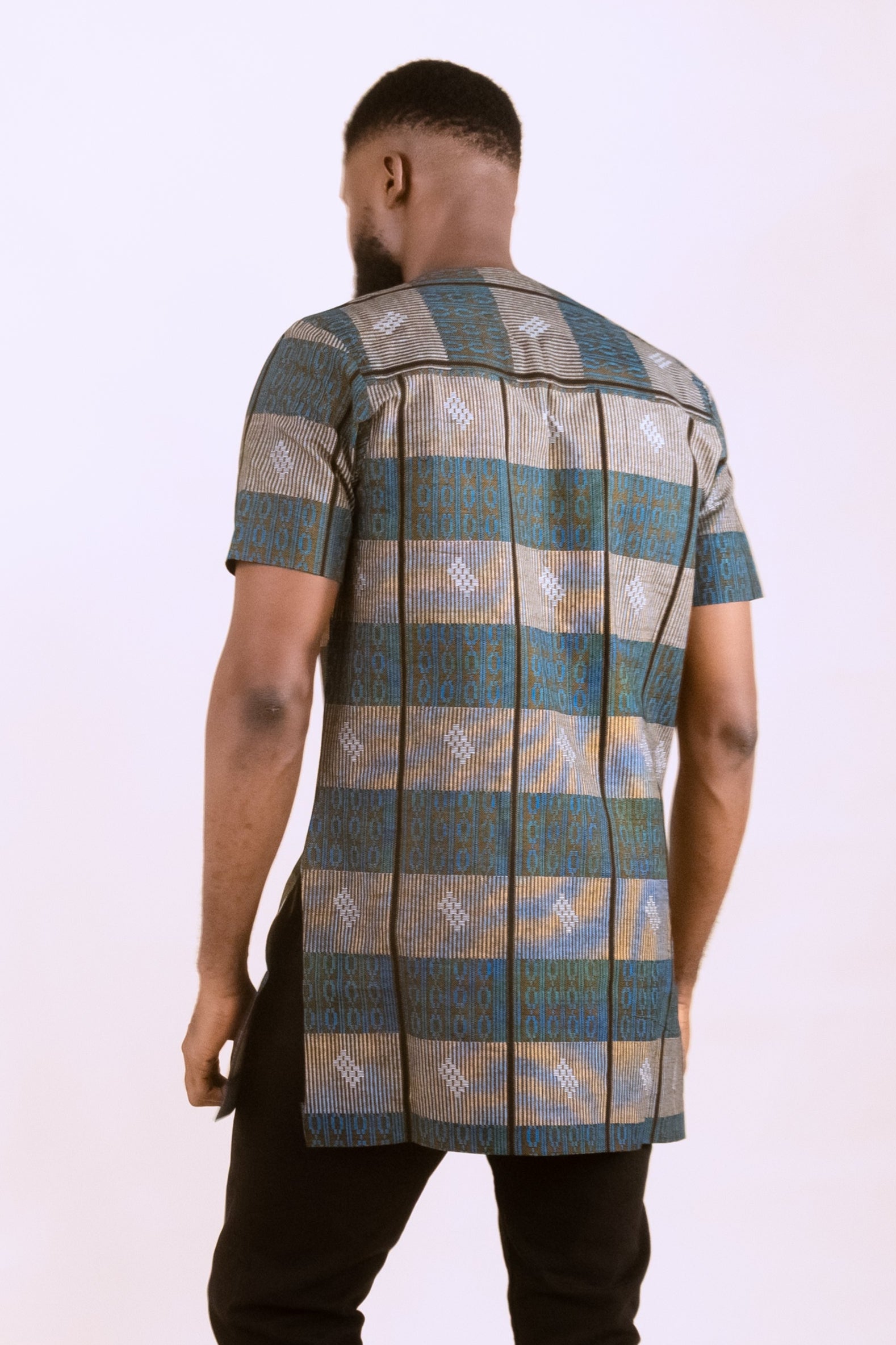 SEFU – Plain  Ankara Shirt