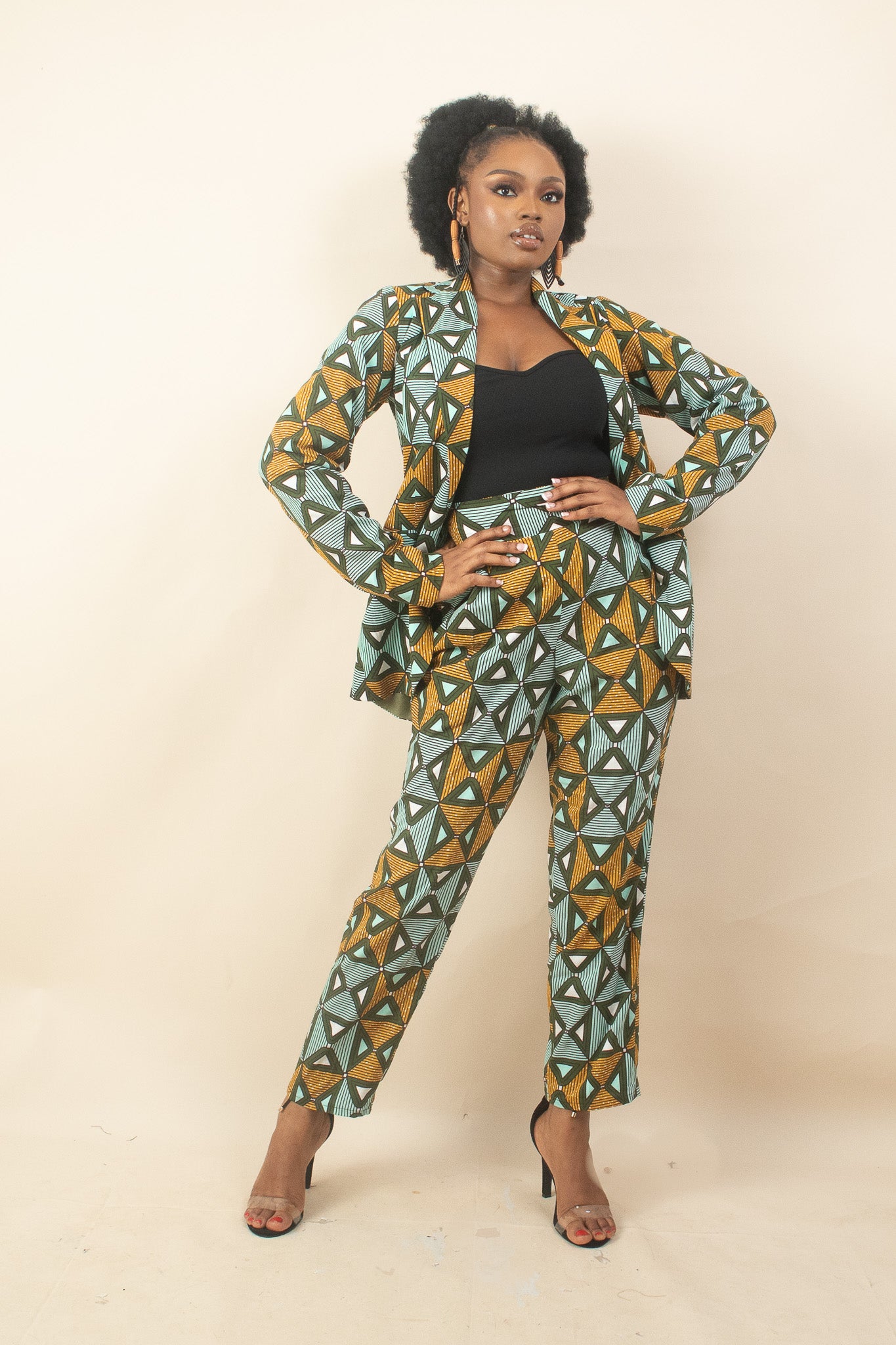 TABIRI African Print Ankara Blazer