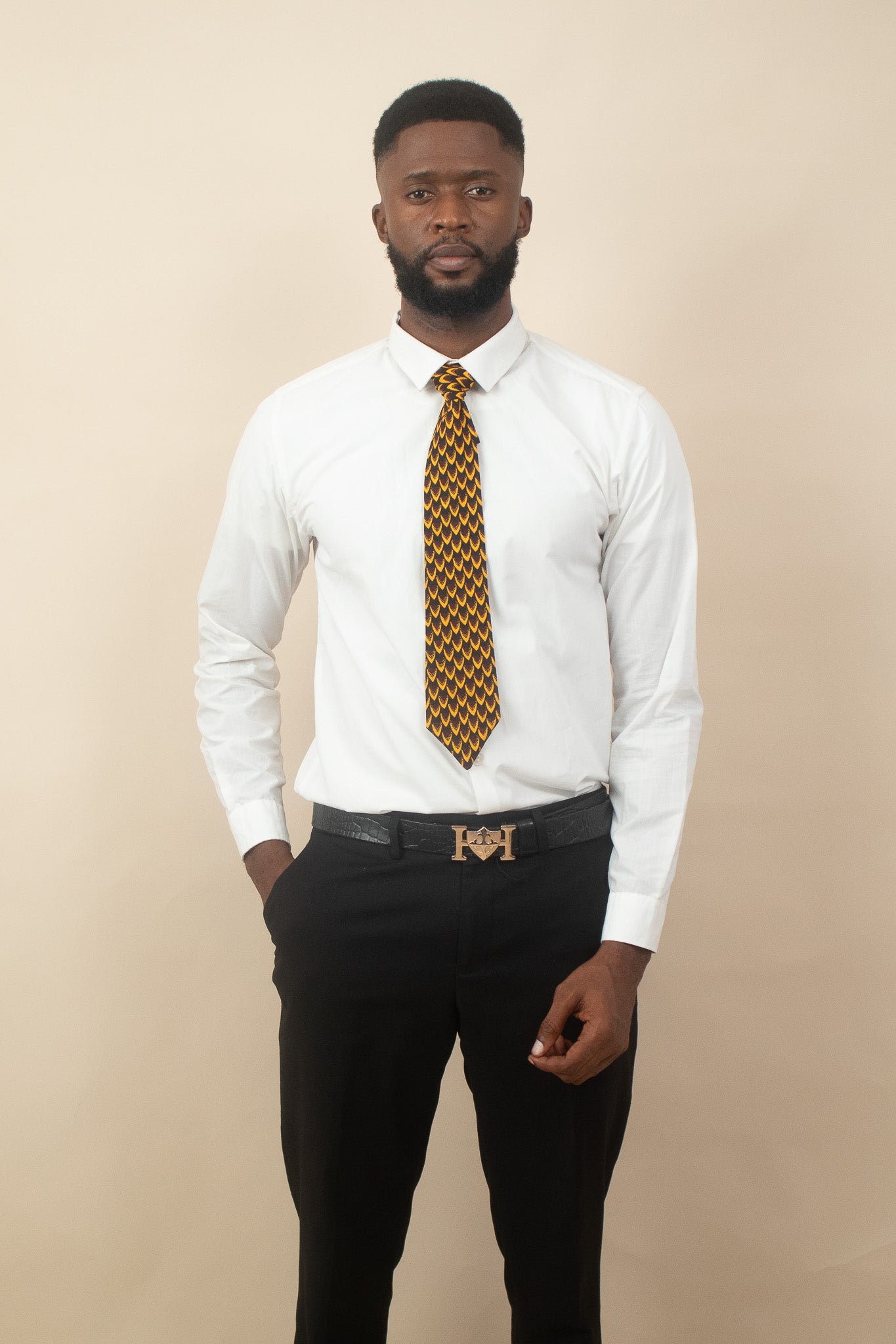 TAJU African Print Tie