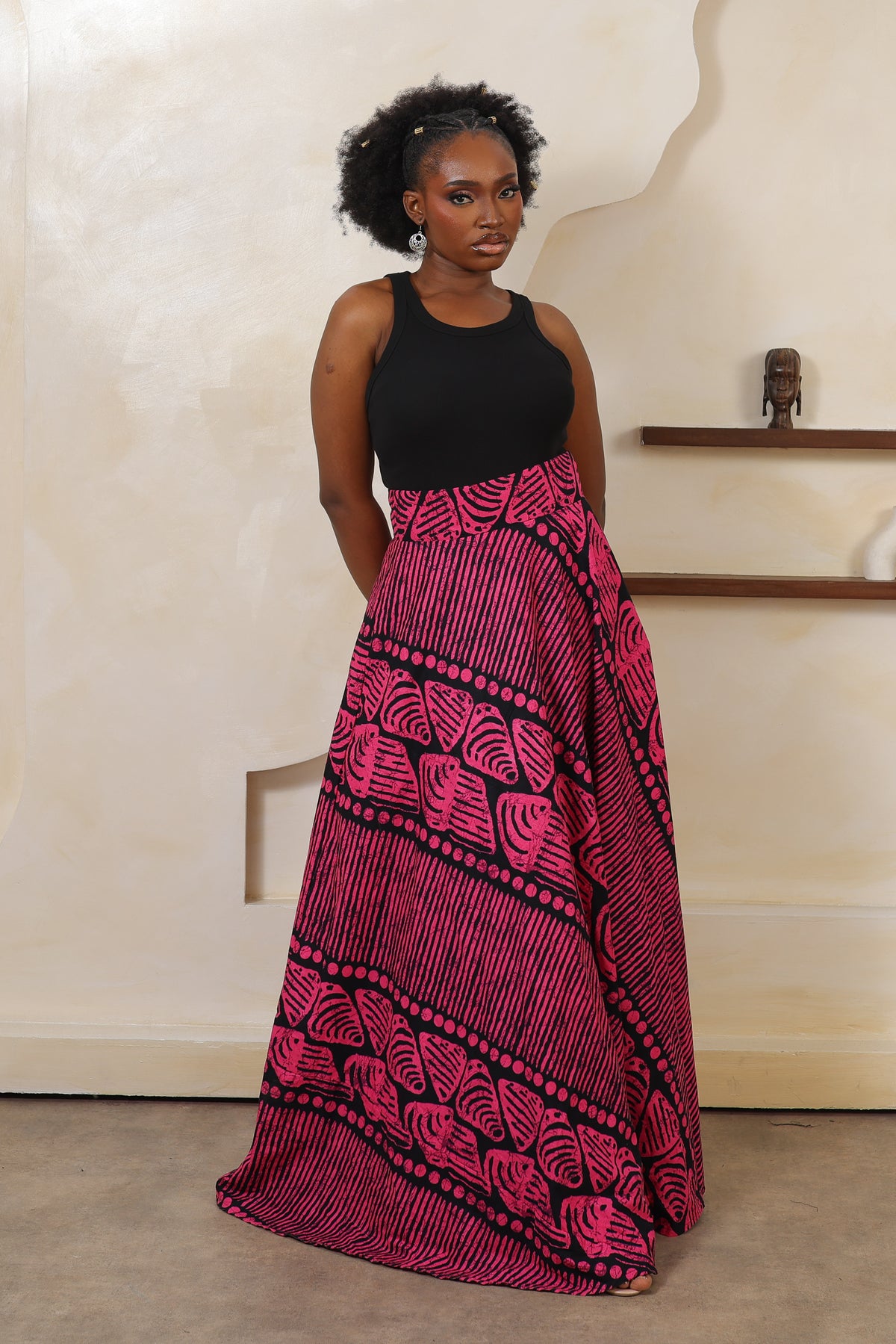 YINKA Flared Maxi Skirt - Women