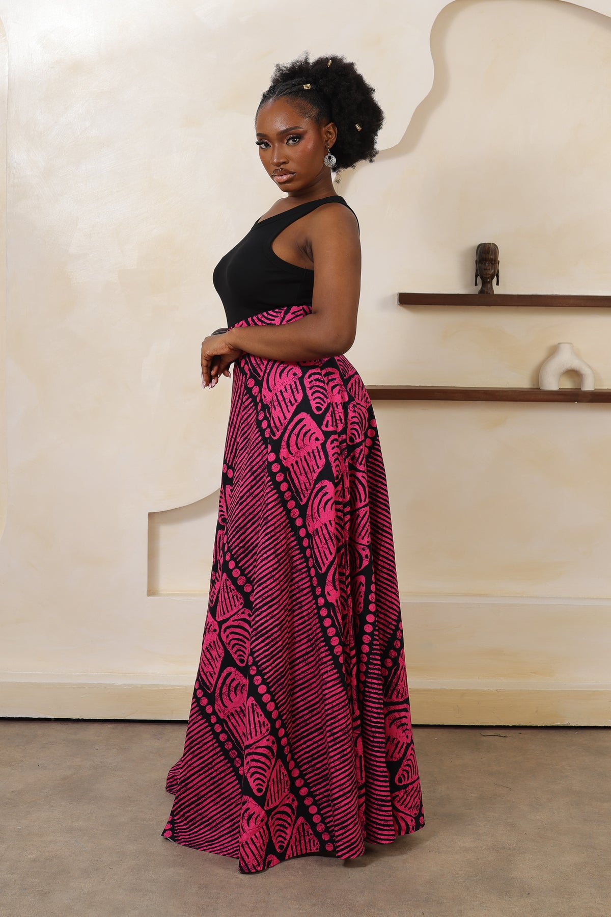 YINKA Flared Maxi Skirt - Women