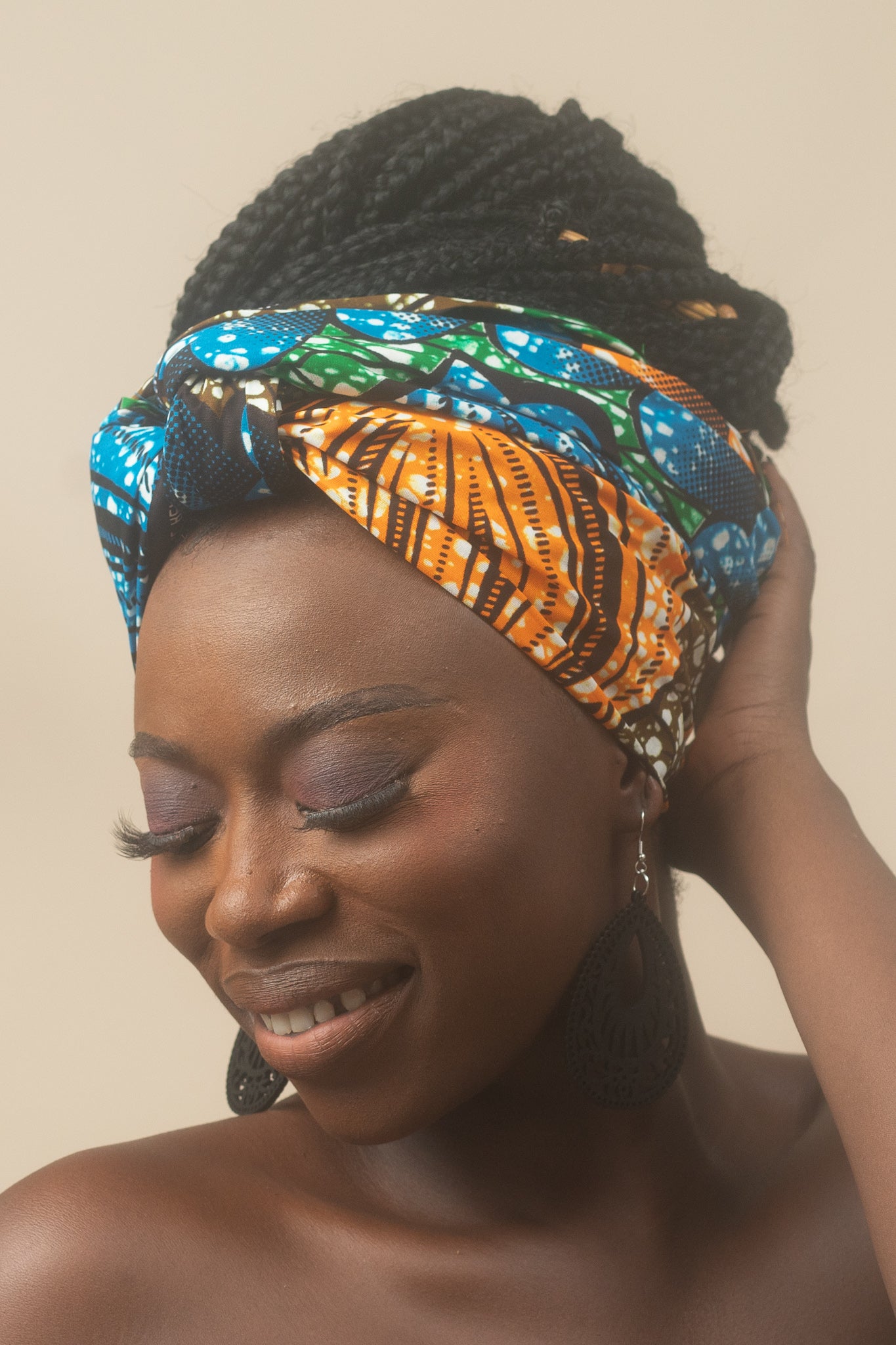 Zari African Print Ankara Head Wrap
