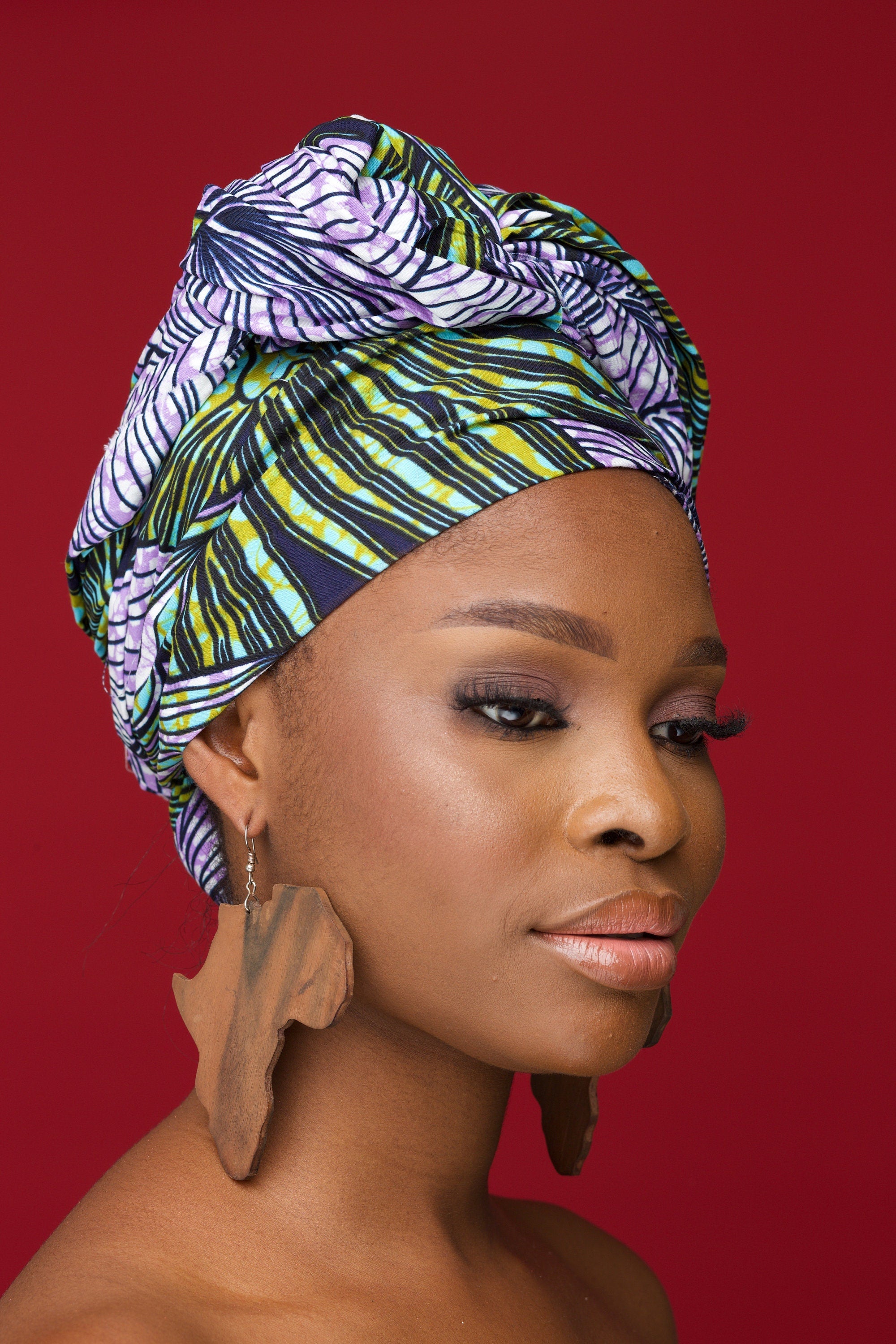 IFEDE Ankara Head Wrap — African print fashion by Naborhi