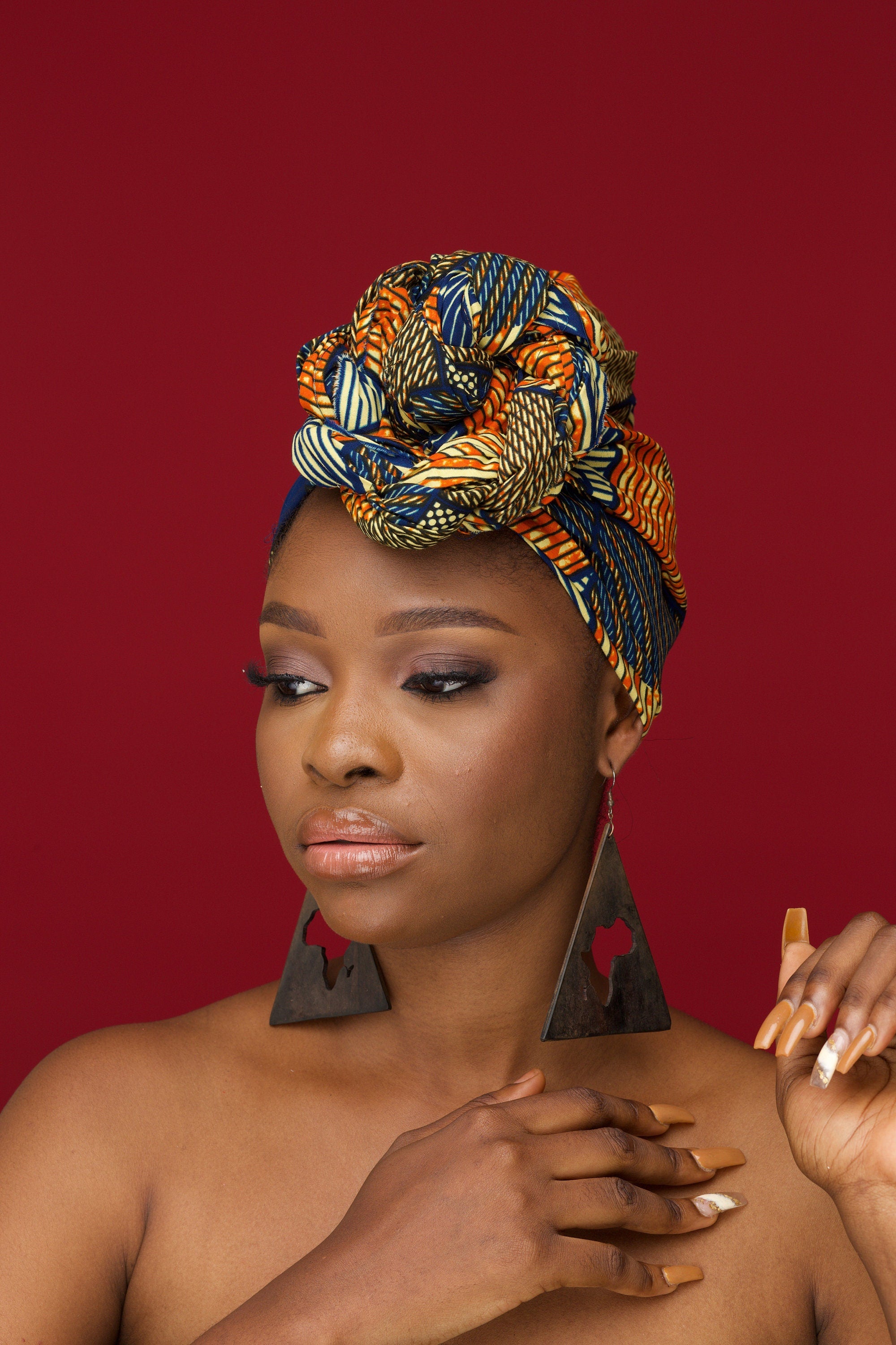 SUWA Ankara Head Wrap — African print head wrap by Naborhi