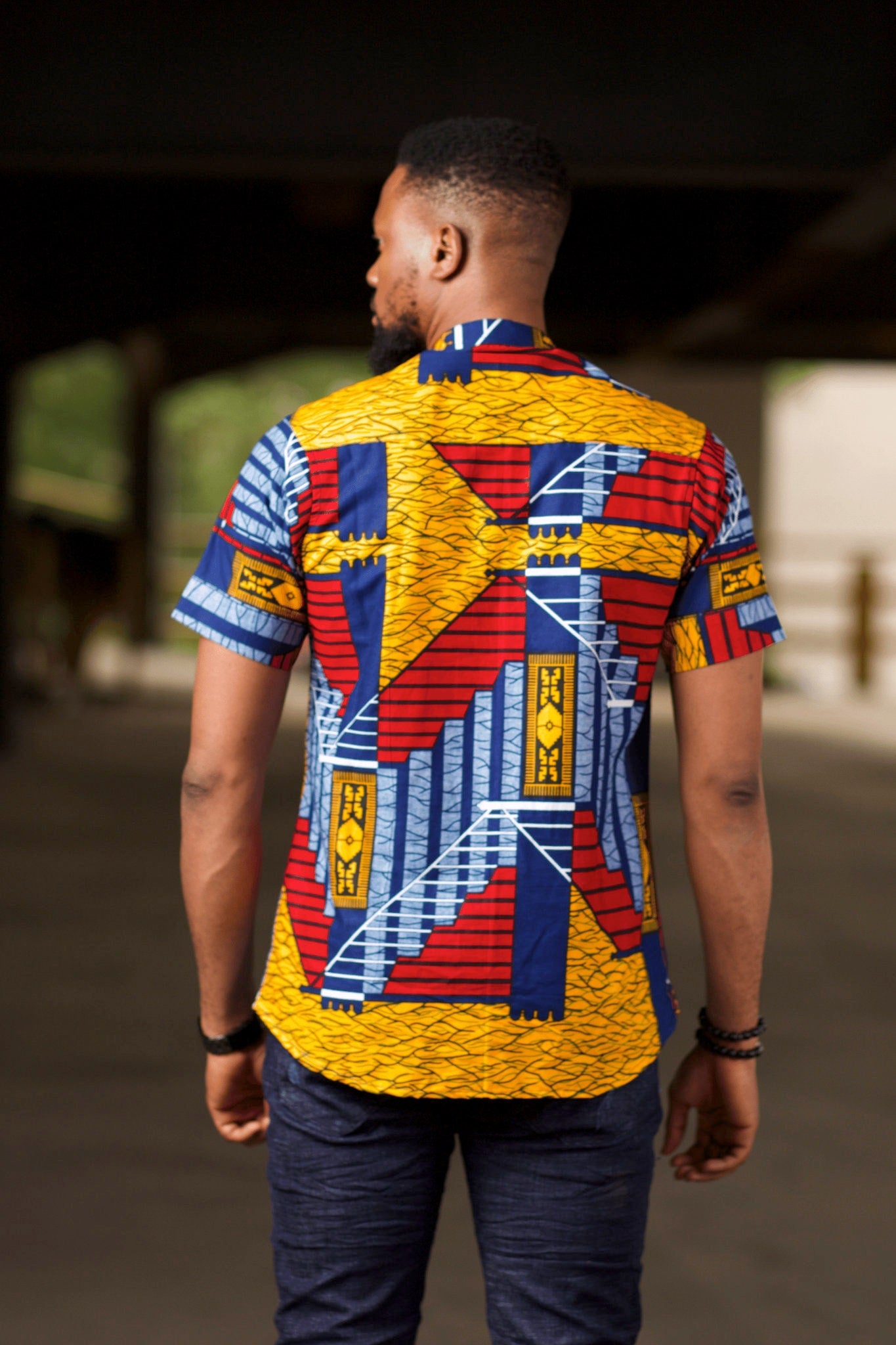 MUNA Ankara Shirt — men's African print clothing by Naborhi