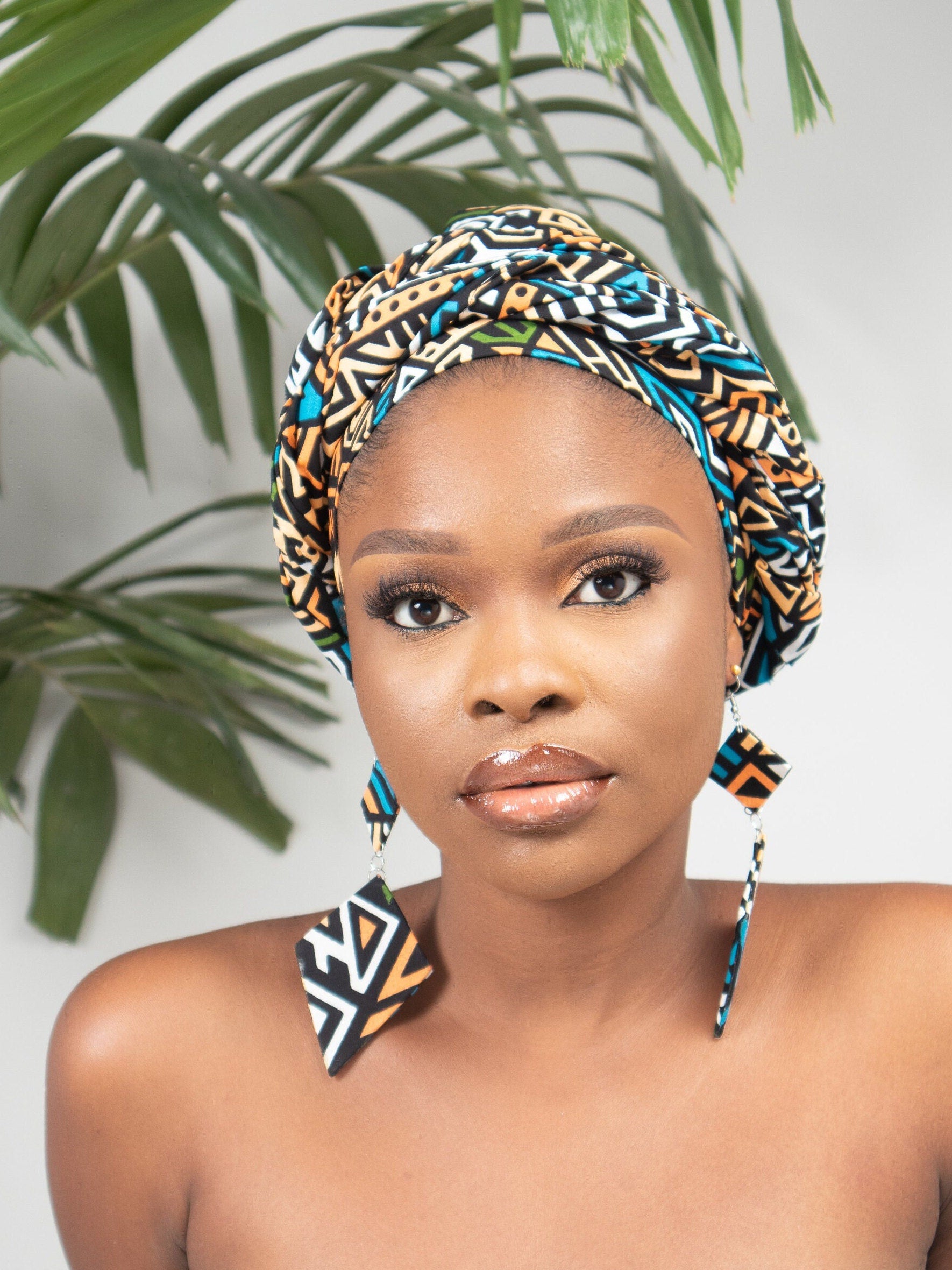 JELANI Ankara Head Wrap — made to order African print head wrap | Naborhi
