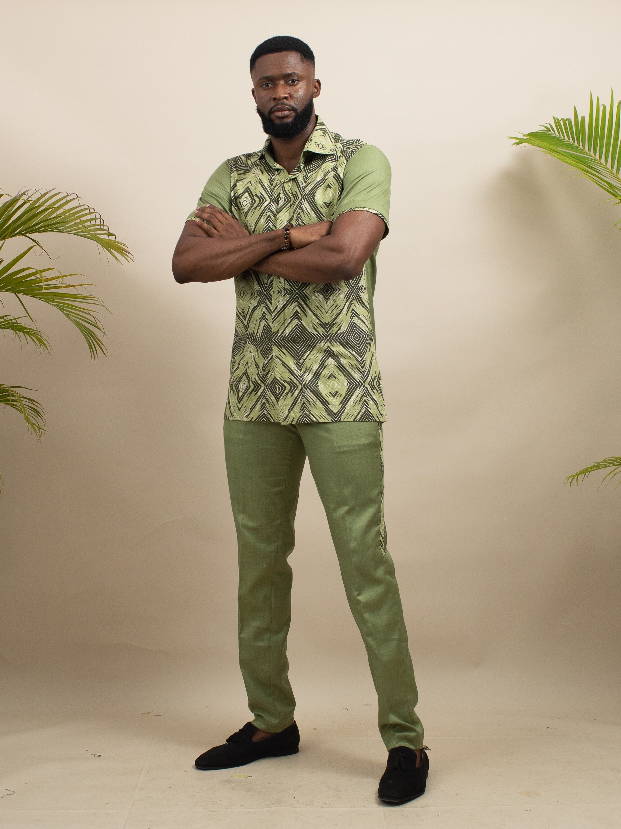 IYIN Ankara Senator Suit — men's African print clothing by Naborhi