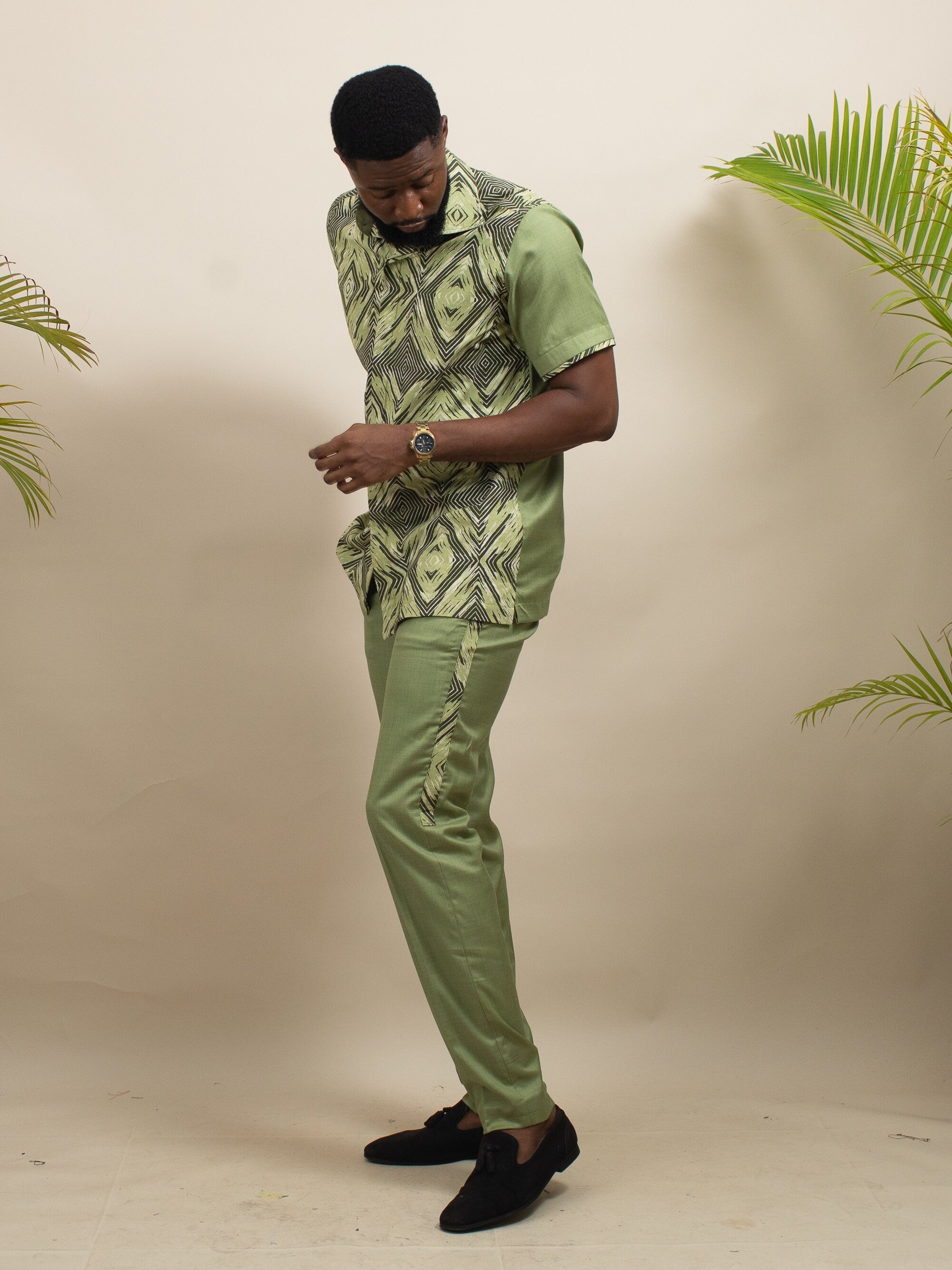 IYIN Ankara Senator Suit — made to order African print suit | Naborhi