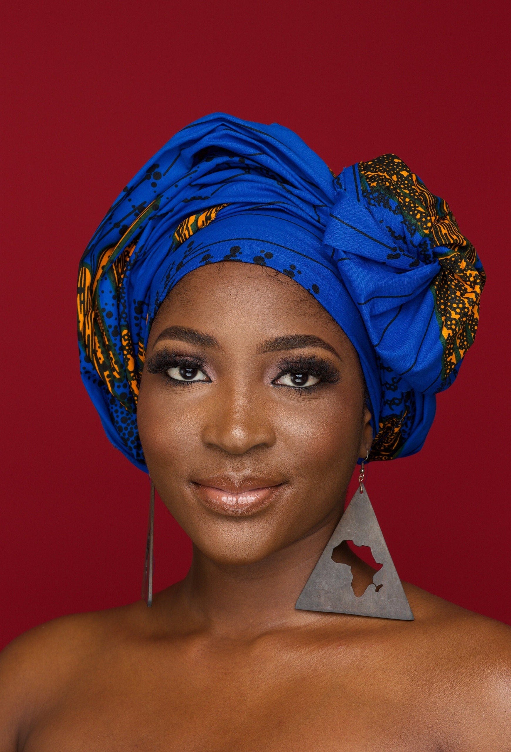 AMAKA Ankara Head Wrap — African print fashion by Naborhi