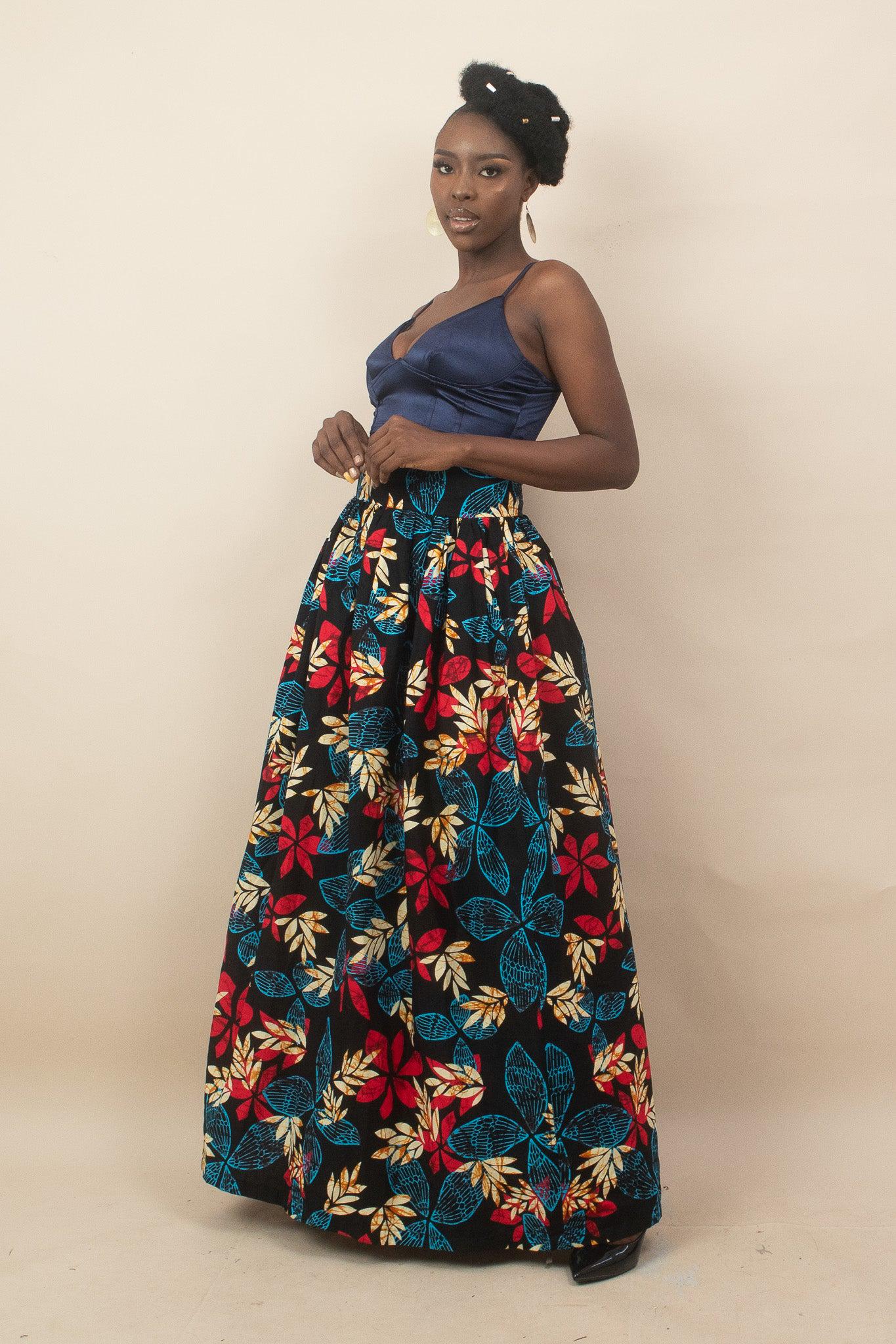 Sample: ESOSA Ankara Skirt - Women (Size UK 10) — African print skirt by Naborhi