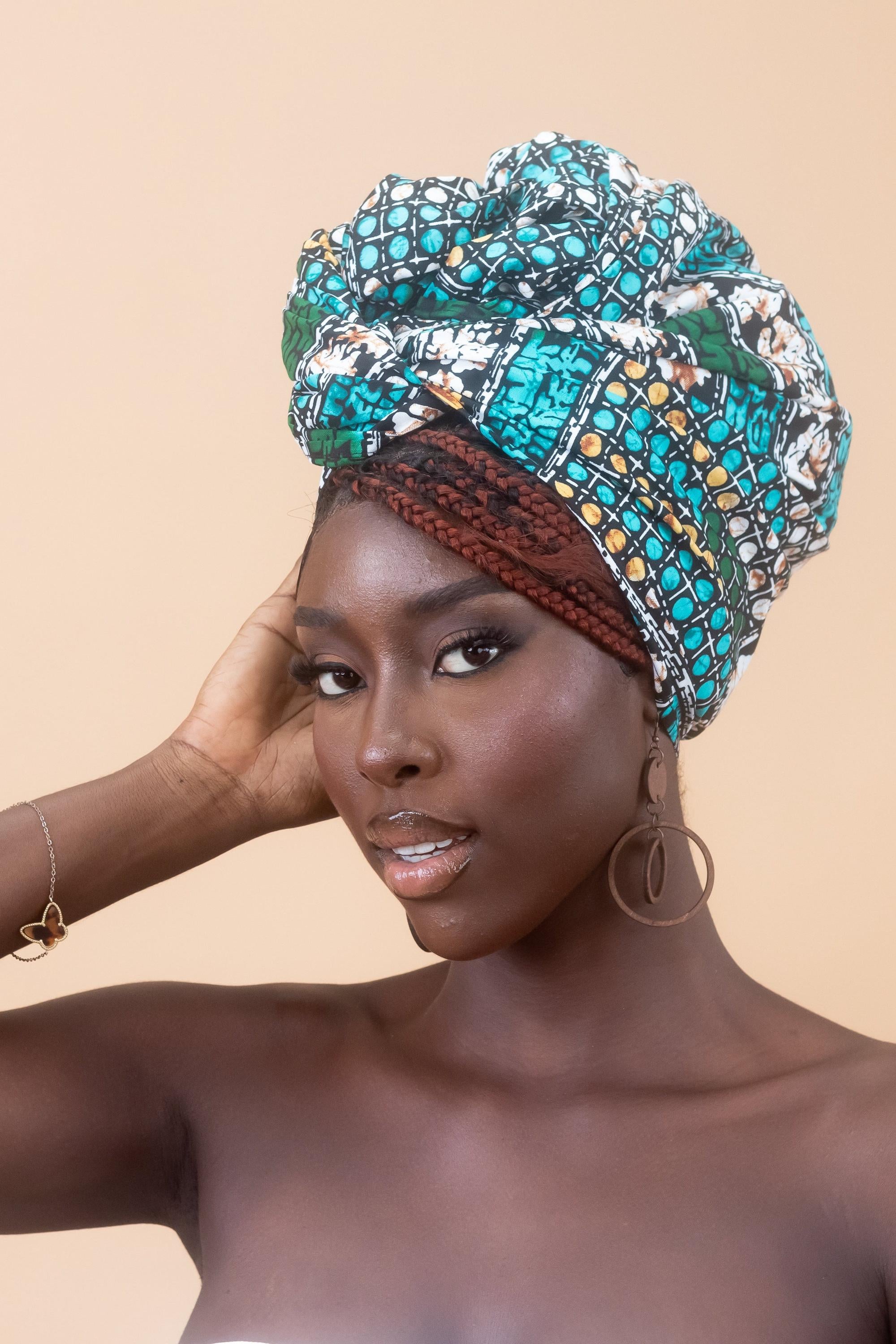 MAKEDA Ankara Head Wrap — African print head wrap by Naborhi