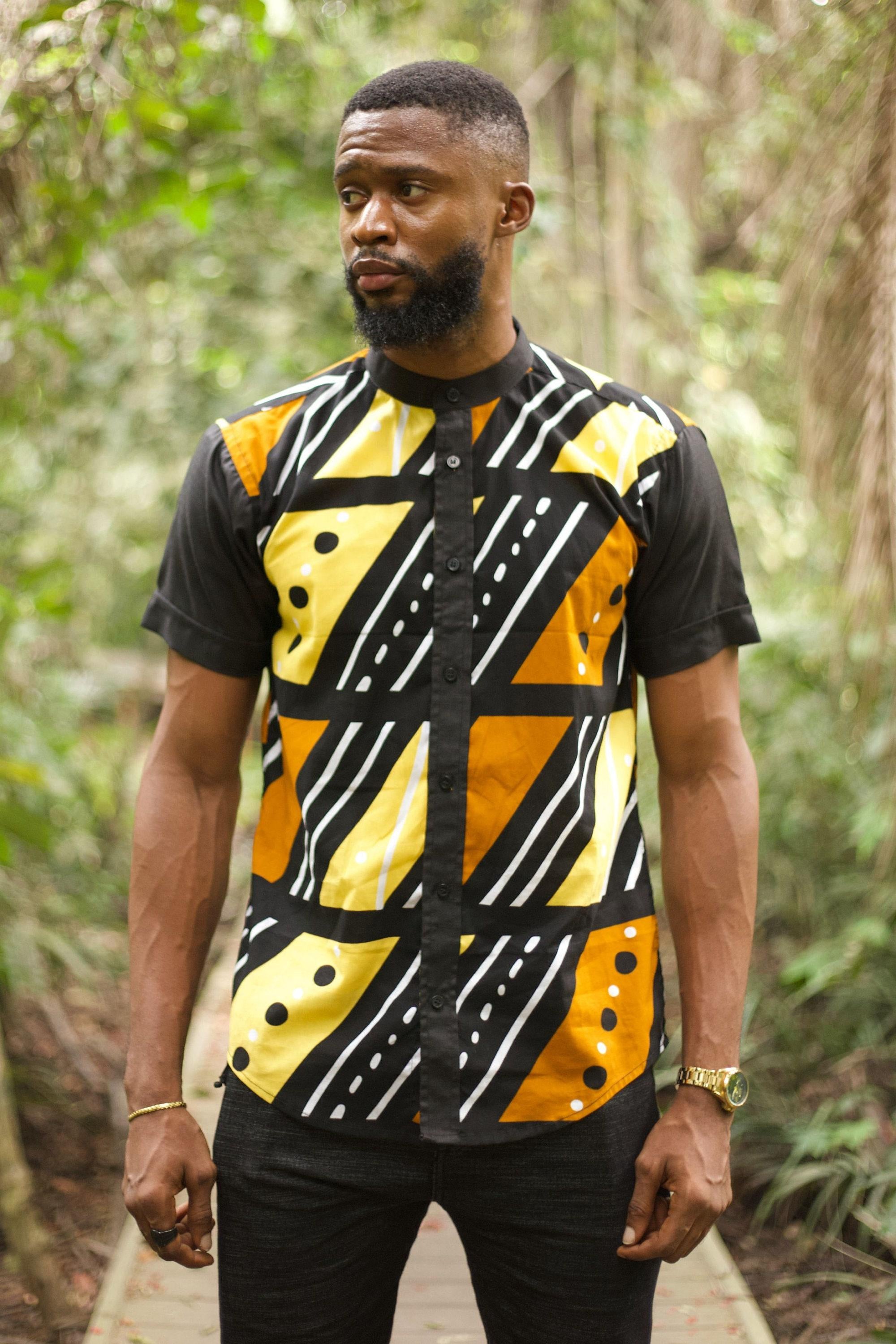 TAIWO Ankara Shirt — African print shirt by Naborhi