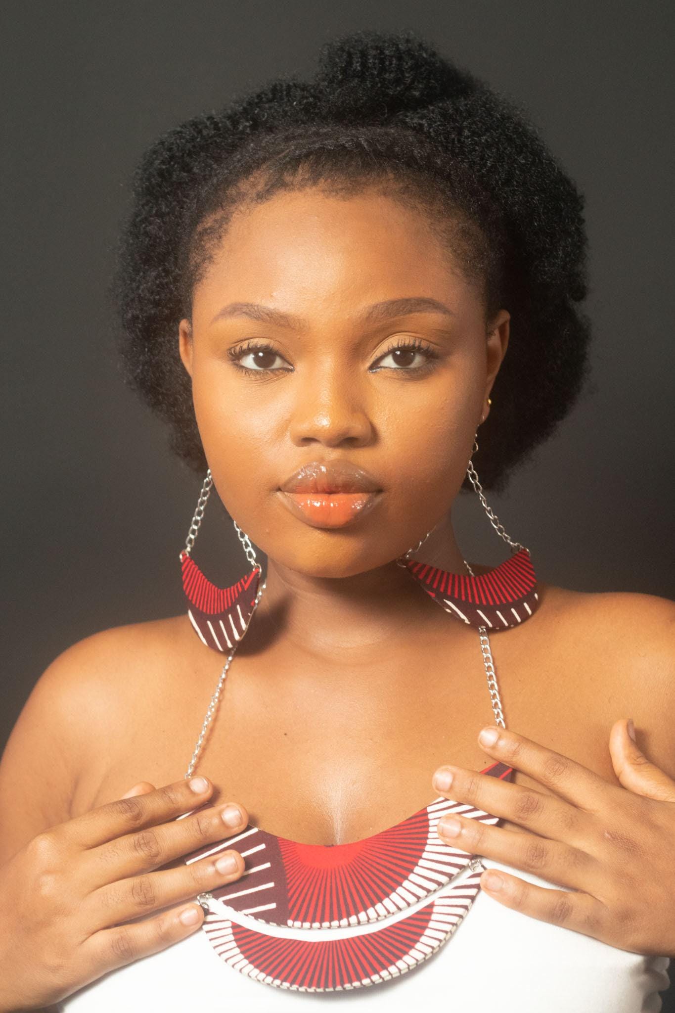 MAHABA Ankara Head Wrap detail — handcrafted in Nigeria by Naborhi