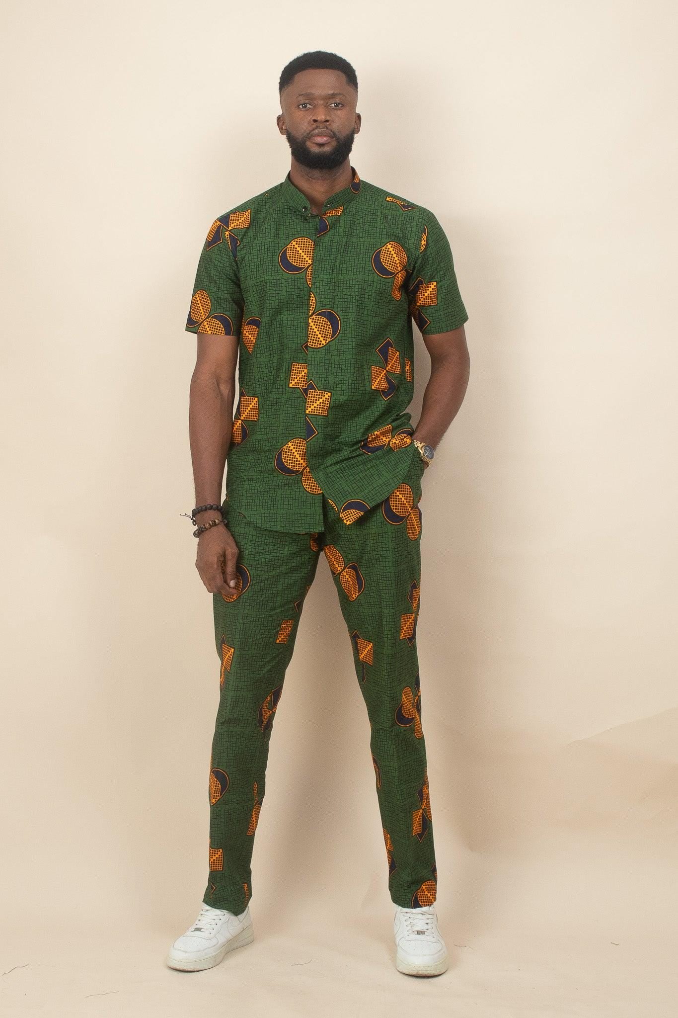 JIMOH Ankara Shirt — made to order African print shirt | Naborhi