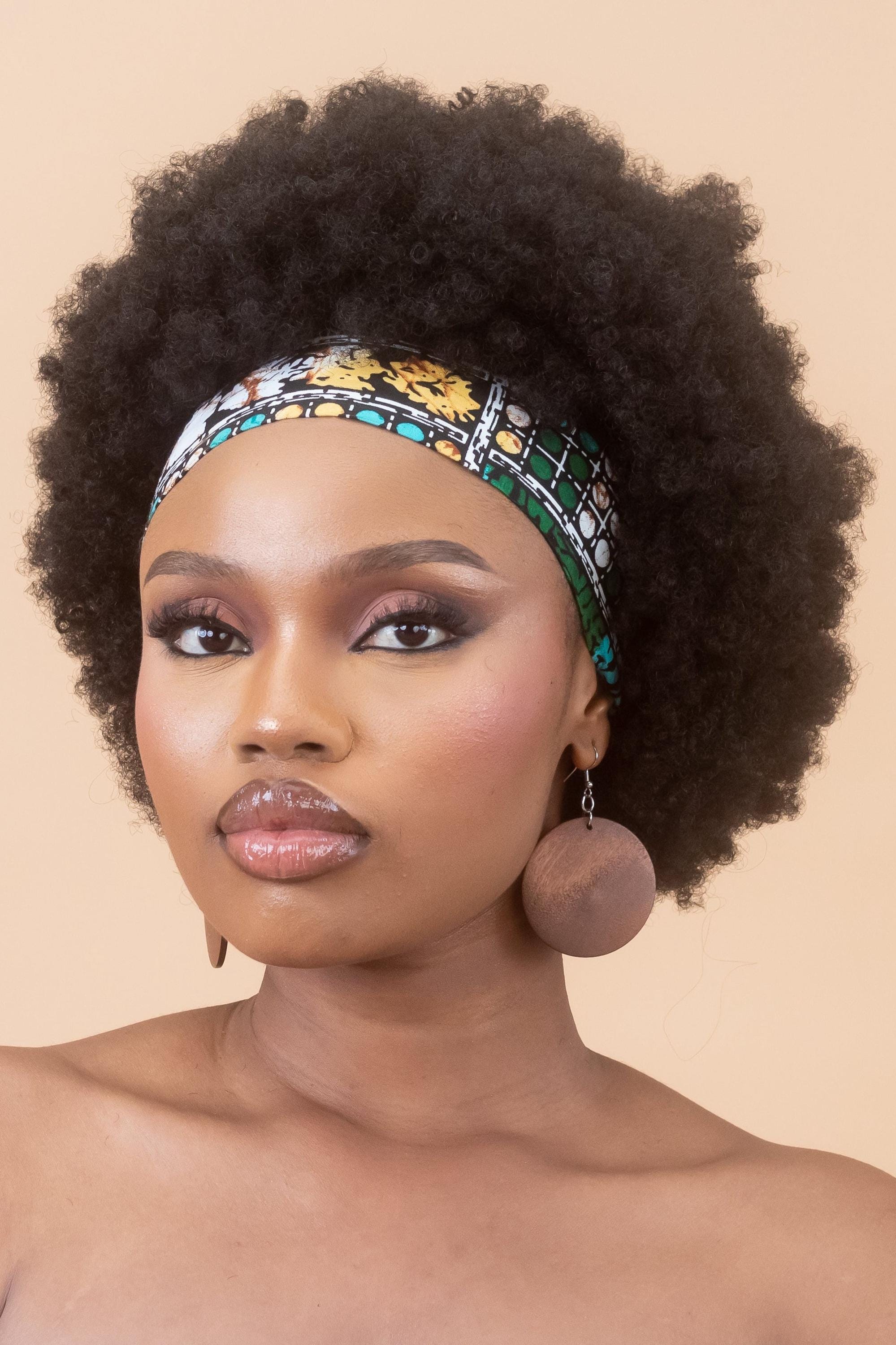 MAKEDA Ankara Classic Headband detail — handcrafted in Nigeria by Naborhi