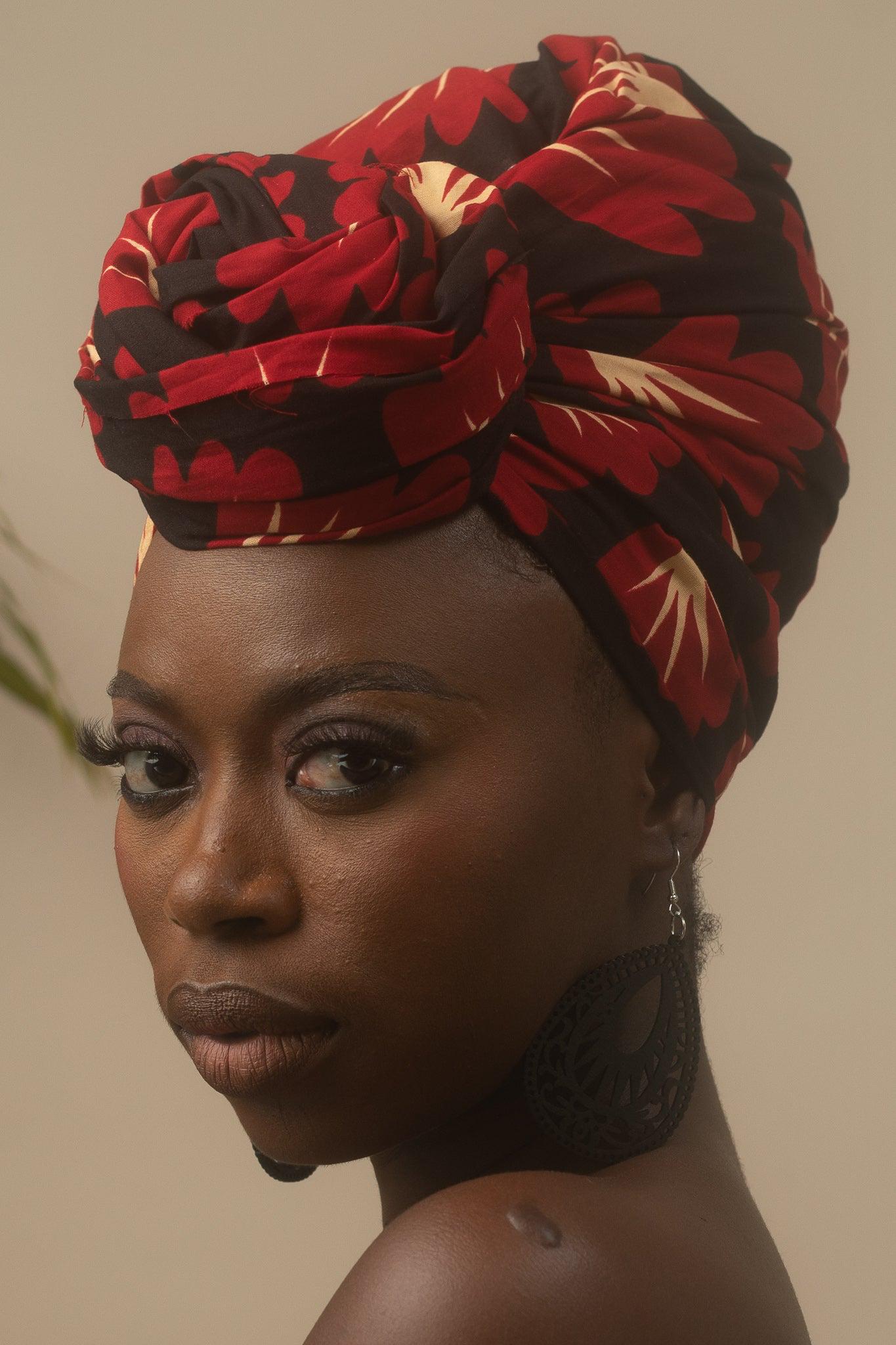 OFE Ankara Head Wrap detail — handcrafted in Nigeria by Naborhi