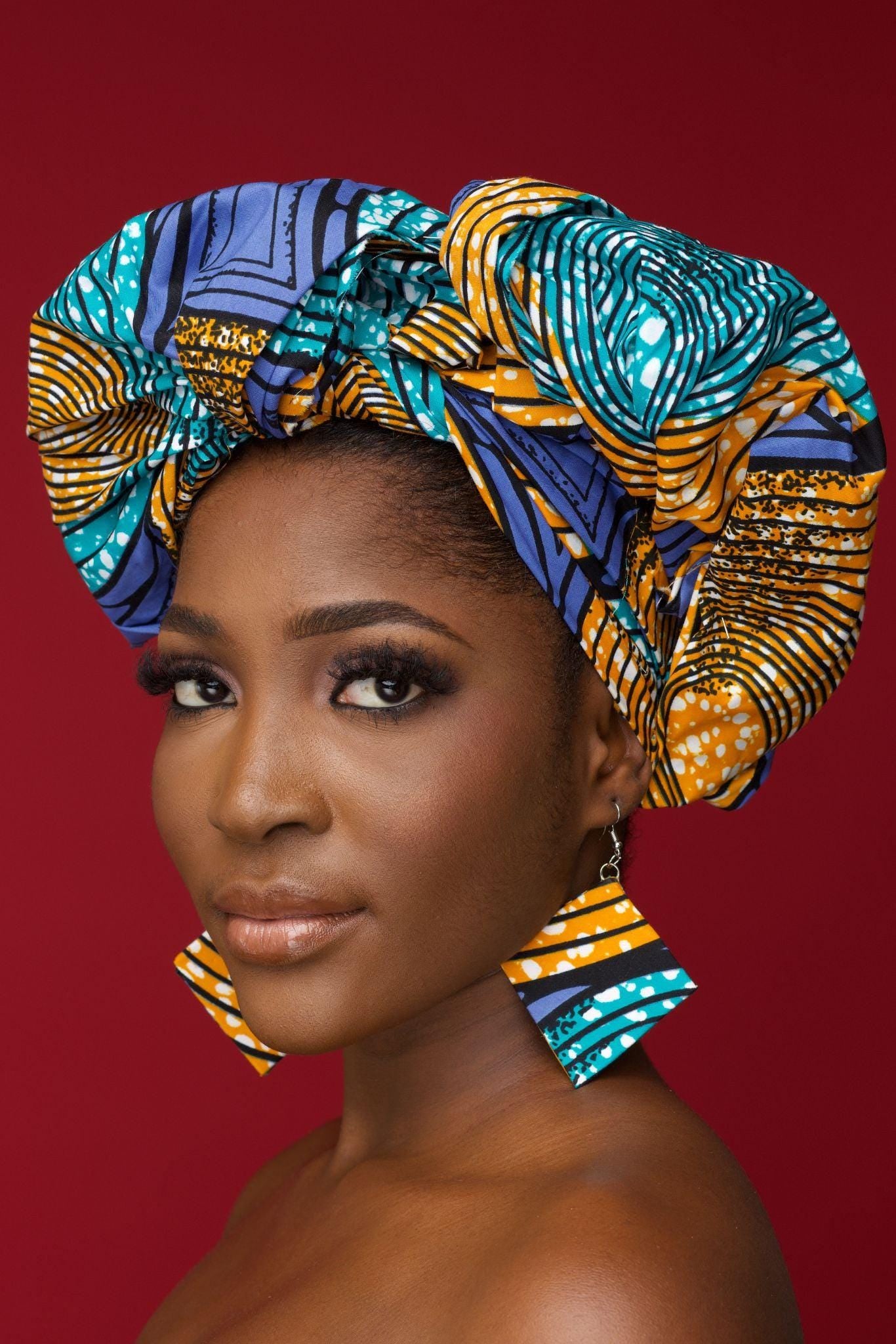 KANYI Ankara Head Wrap — African print head wrap by Naborhi
