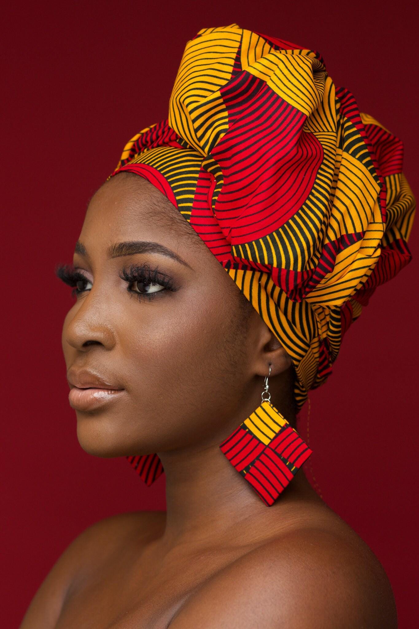 ZARINA Ankara Head Wrap — African print head wrap by Naborhi