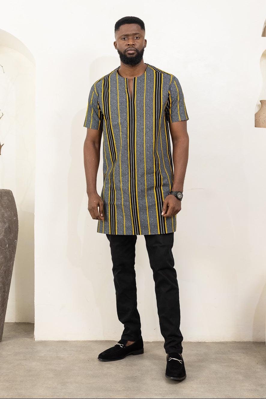 ZANO Ankara Tunic Shirt — African print shirt by Naborhi