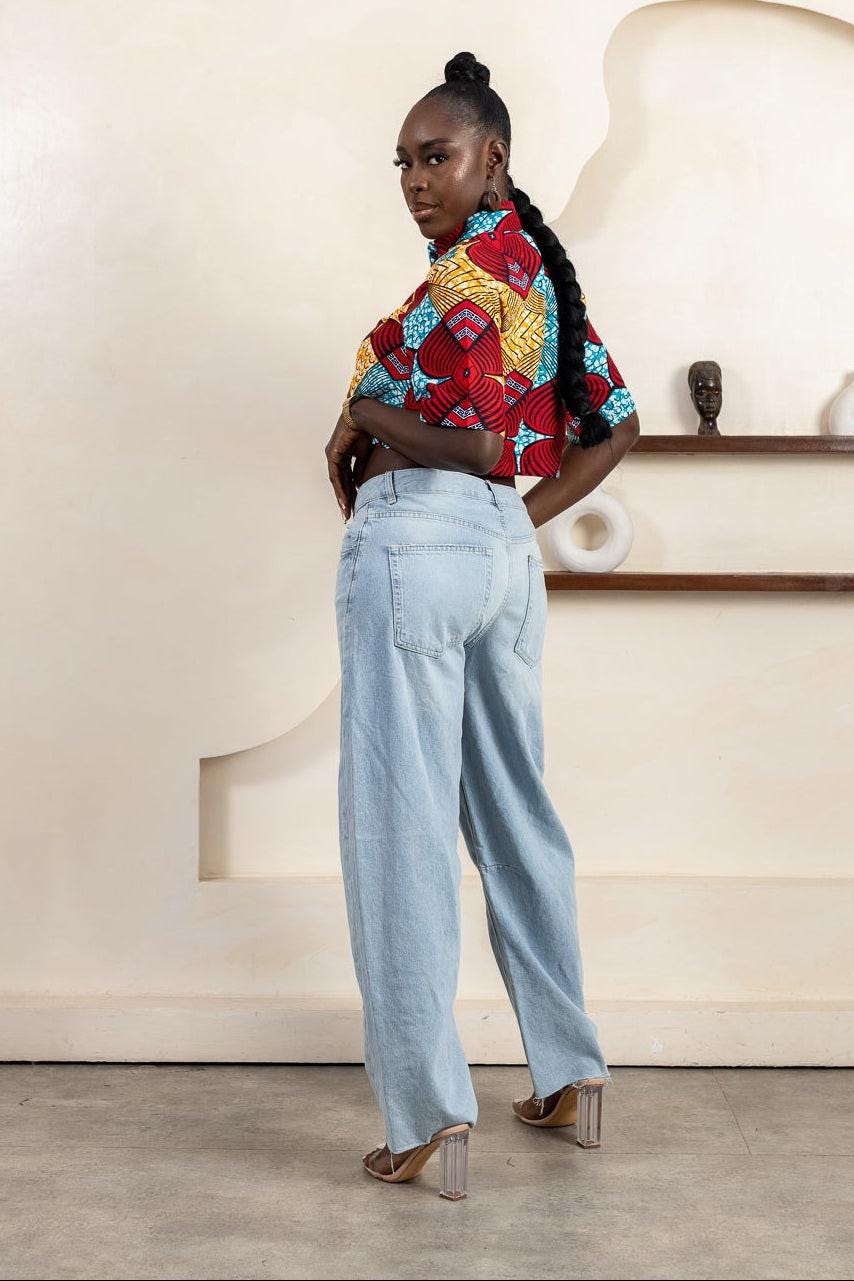 TARIERE Ankara Crop Shirt — made to order African print shirt | Naborhi