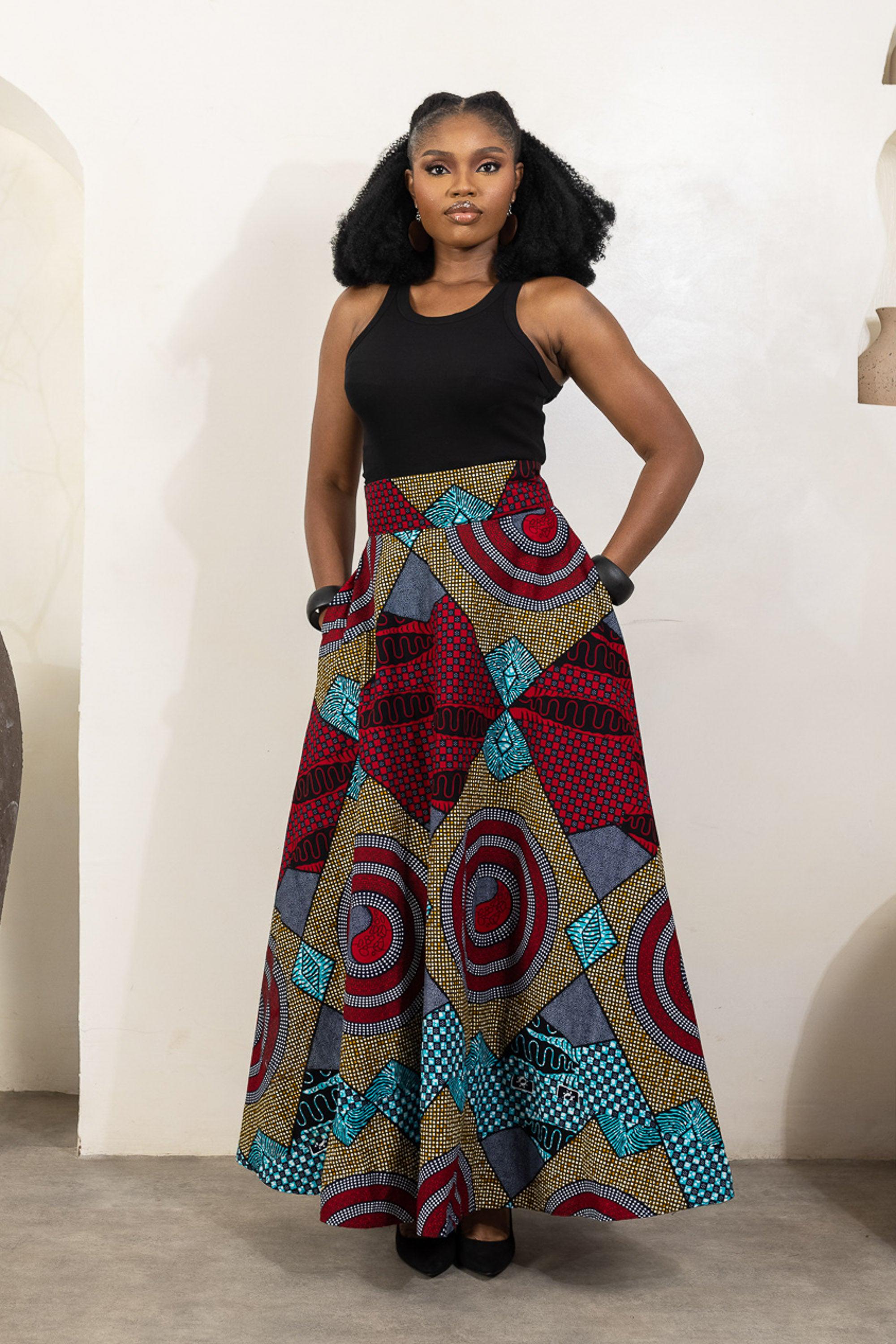 AIYANNA Flared Maxi Skirt | Naborhi