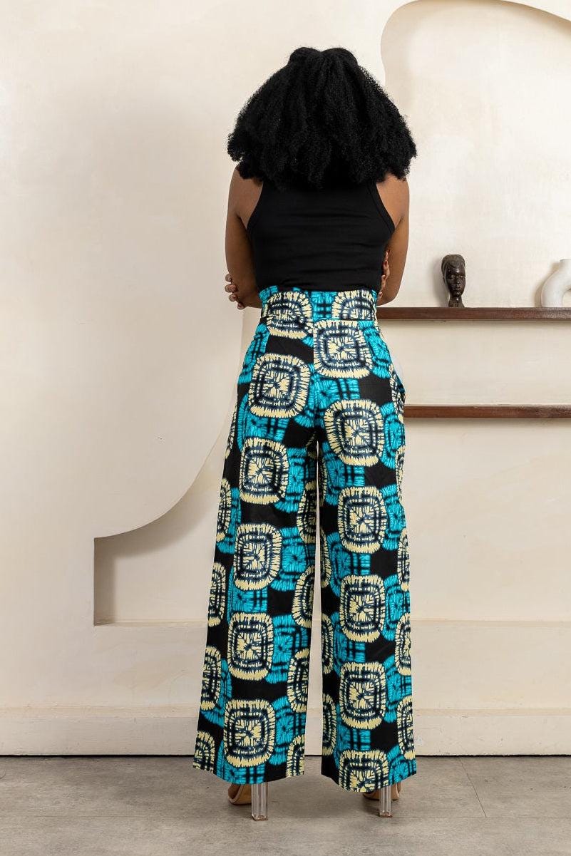 NIFEMI Ankara Palazzo Trousers — women's African print clothing by Naborhi