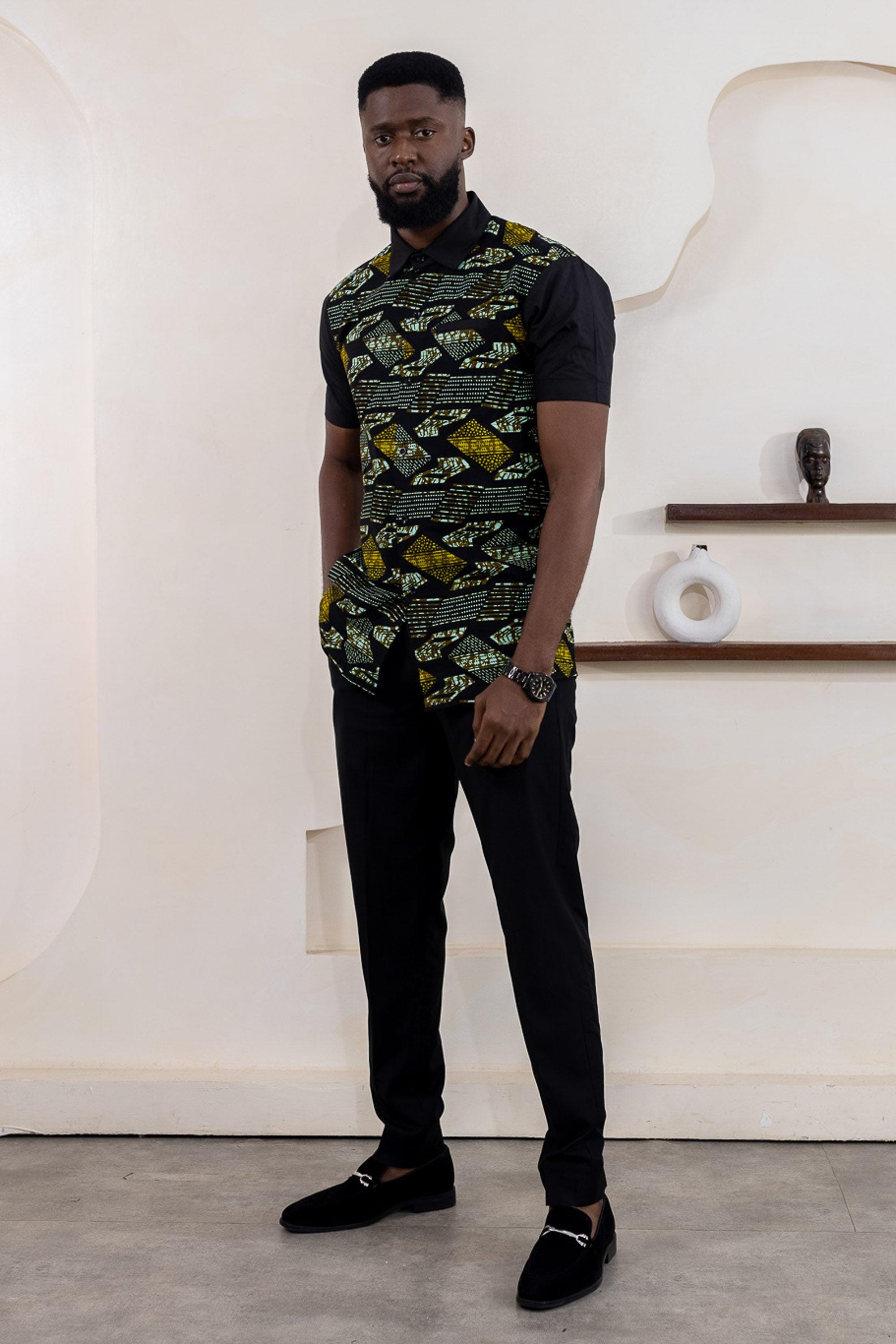ABAHI Ankara Shirt — men's African print clothing by Naborhi
