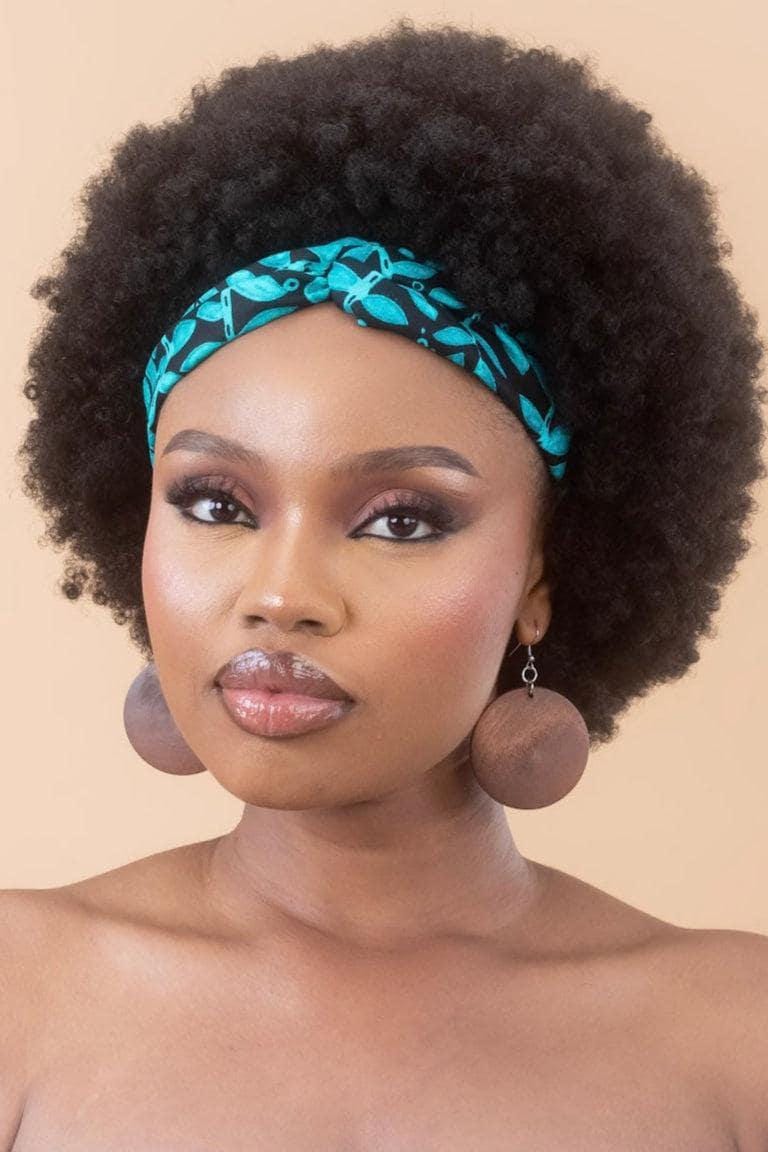AYANFE Ankara Twist Headband detail — handcrafted in Nigeria by Naborhi