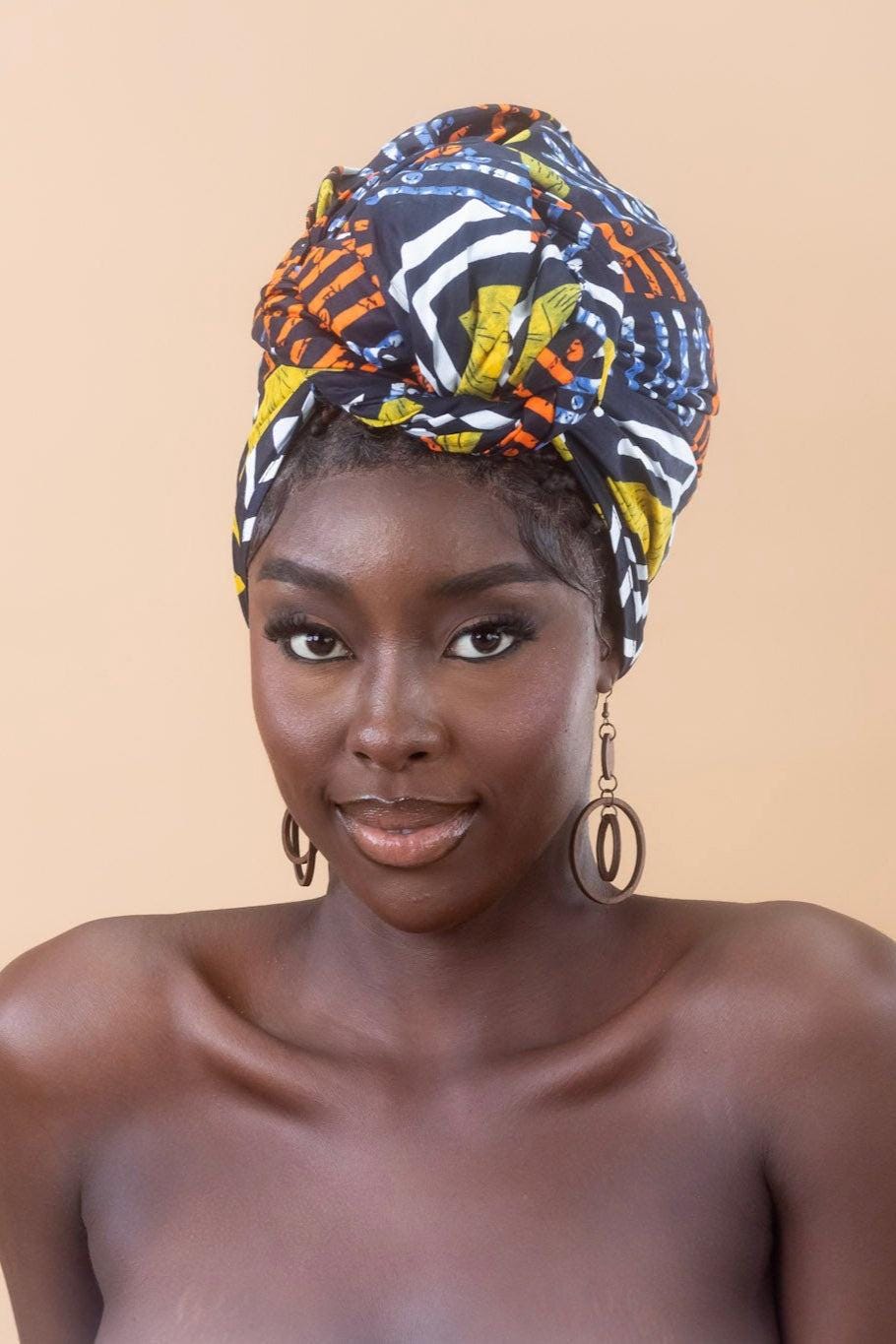 AKINA Ankara Head Wrap — African print head wrap by Naborhi