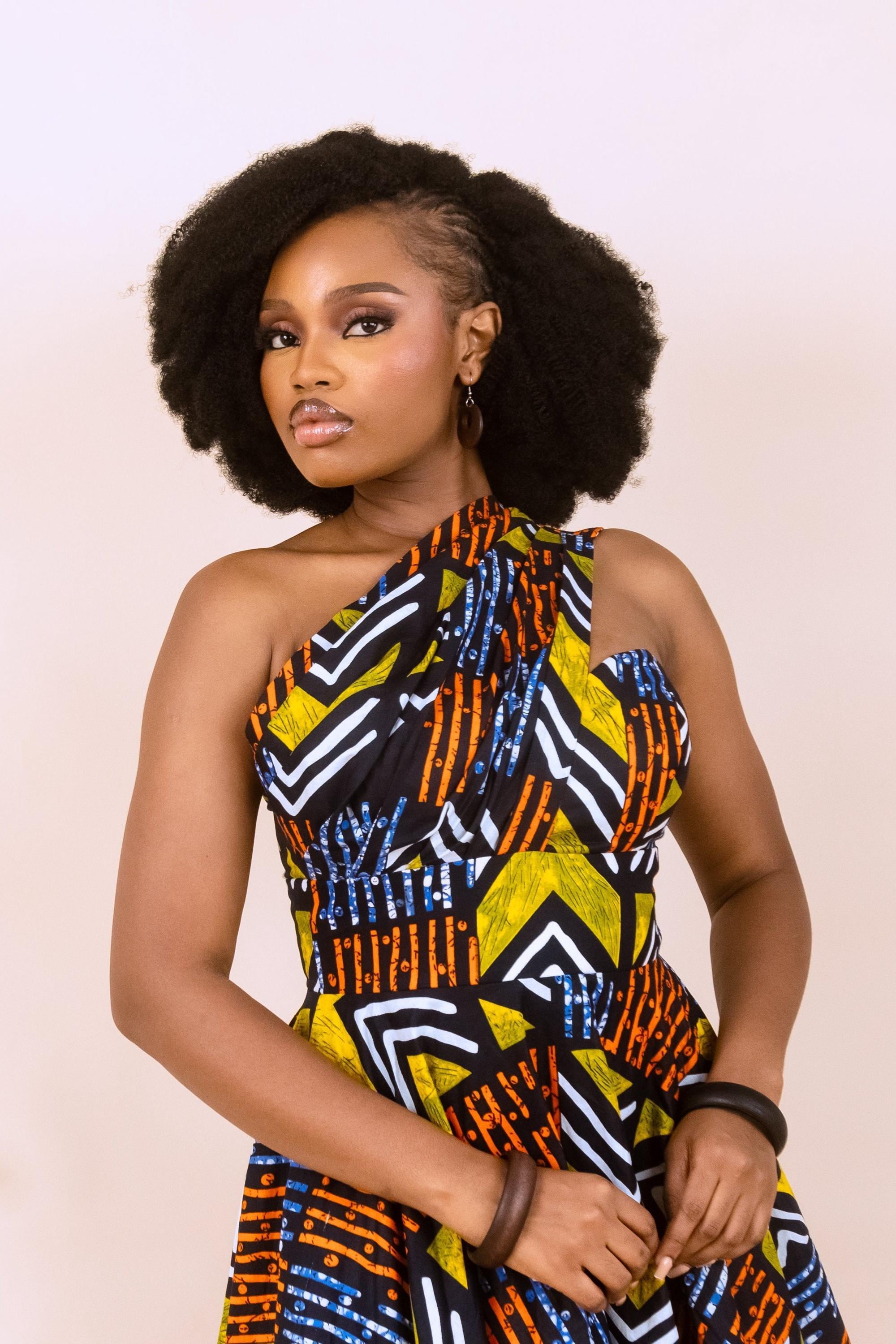 Ankara AKINA Handkerchief Maxi Dress | Naborhi Ankara AKINA Handkerchief Maxi Dress | Naborhi