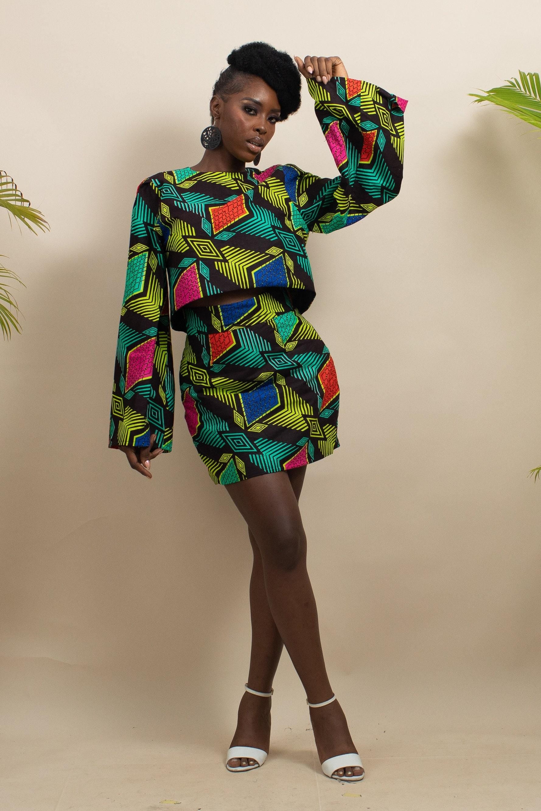 XOESE Ankara Crop Top — women's African print clothing by Naborhi