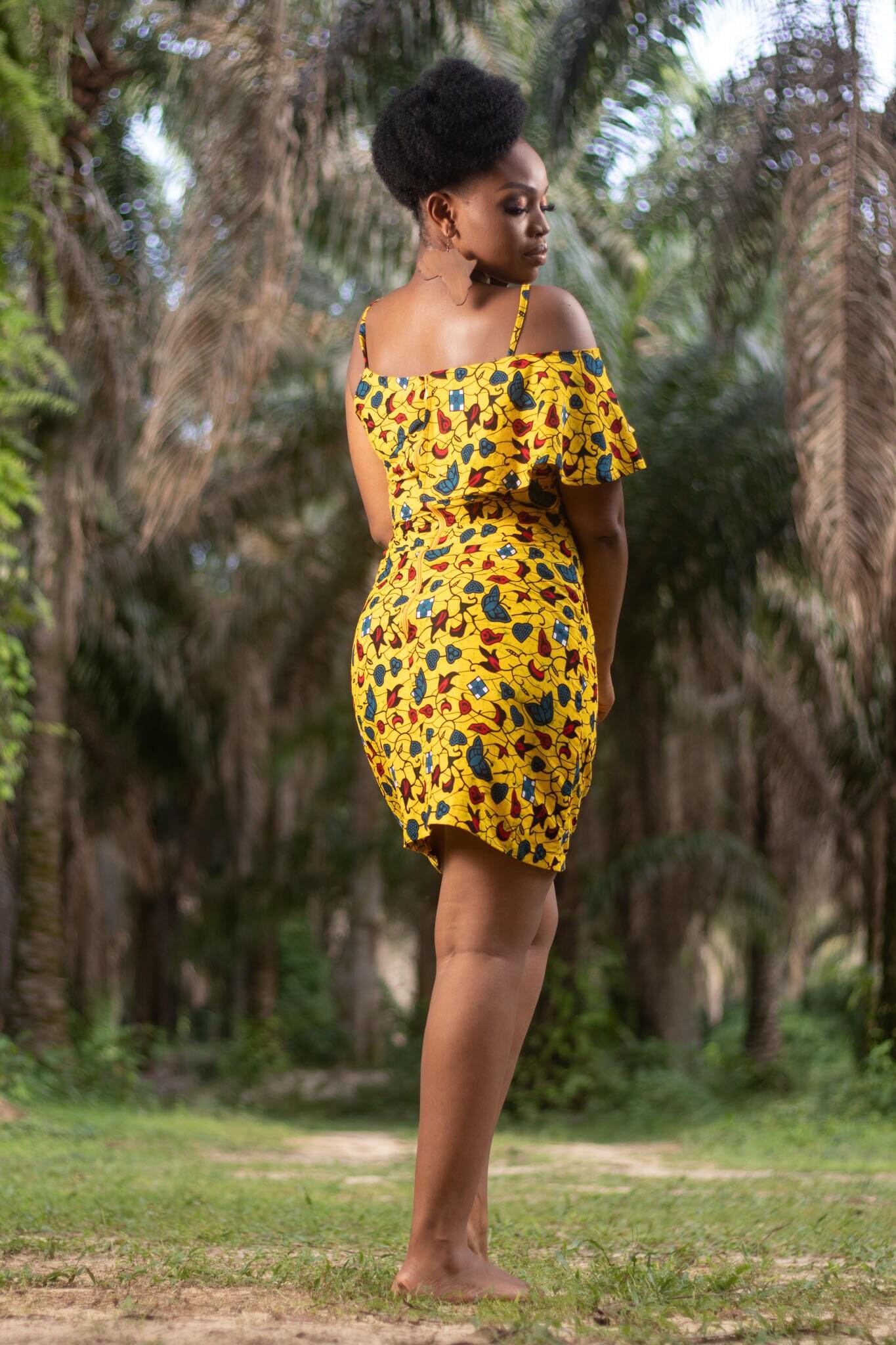Sample: CHINUE Ankara Dress - Women (Size UK 10) — women's African print clothing by Naborhi