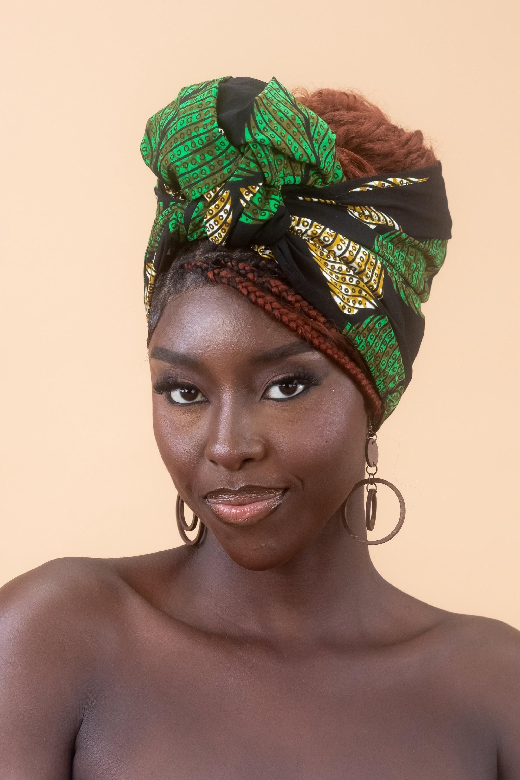 UZIMA Ankara Head Wrap — African print head wrap by Naborhi
