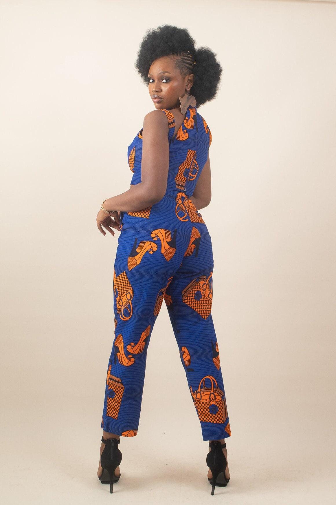Sample: KISI Ankara Crop Top - Women (Size UK 10) — made to order African print top | Naborhi