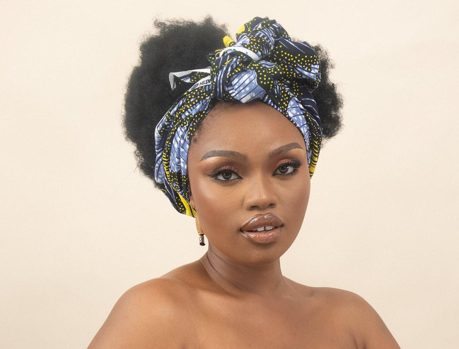 ALALI Ankara Head Wrap detail — handcrafted in Nigeria by Naborhi