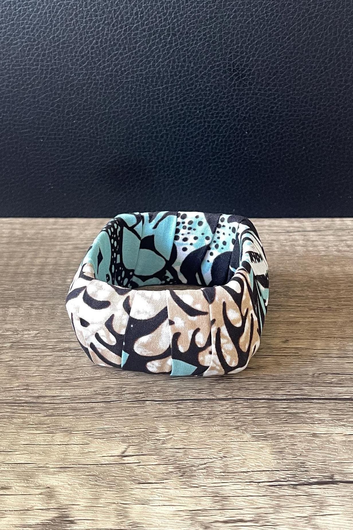 LOLADE Ankara Jewellery Set detail — handcrafted in Nigeria by Naborhi