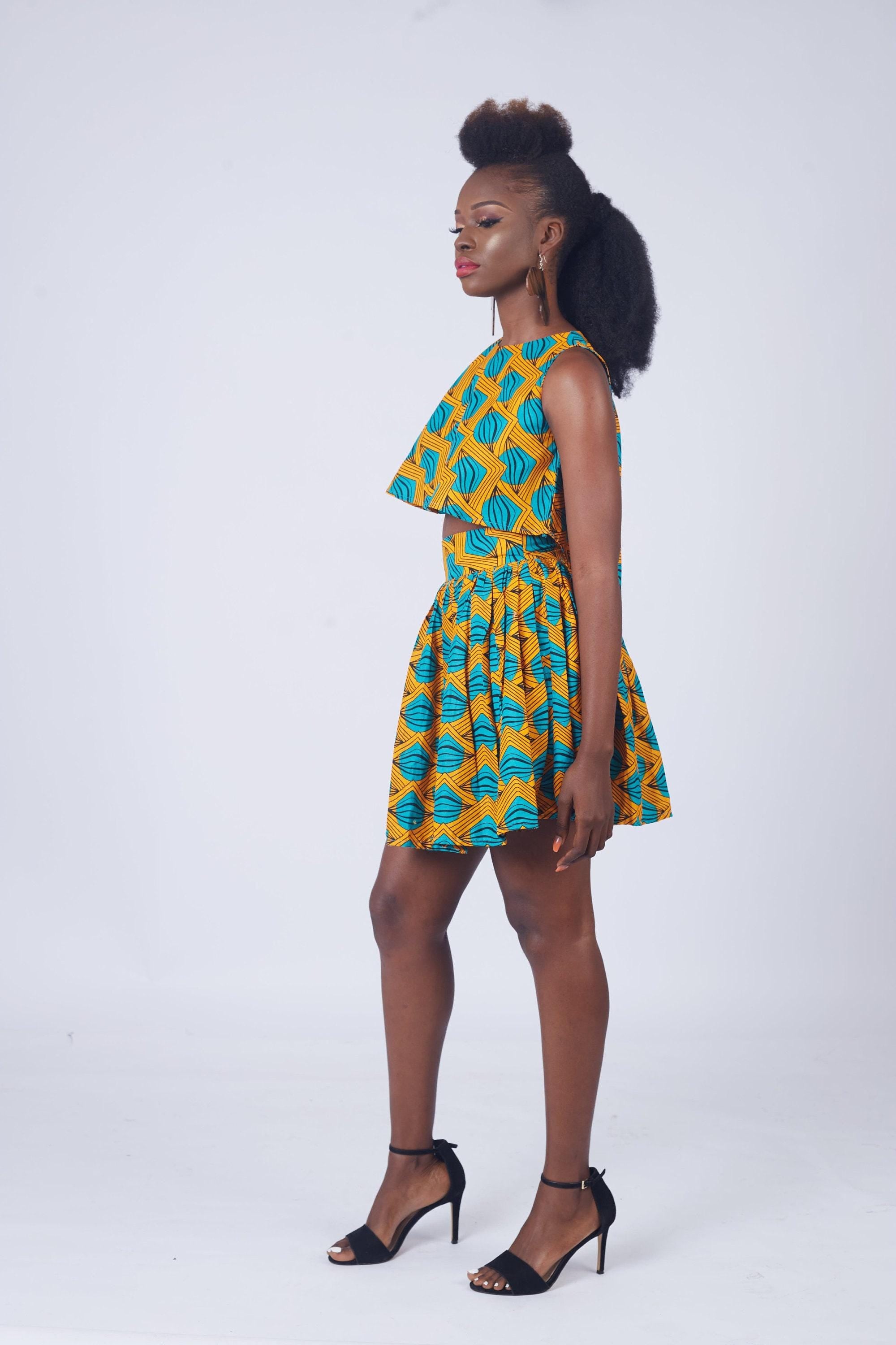 RADHIYA Ankara Mini Skirt — women's African print clothing by Naborhi